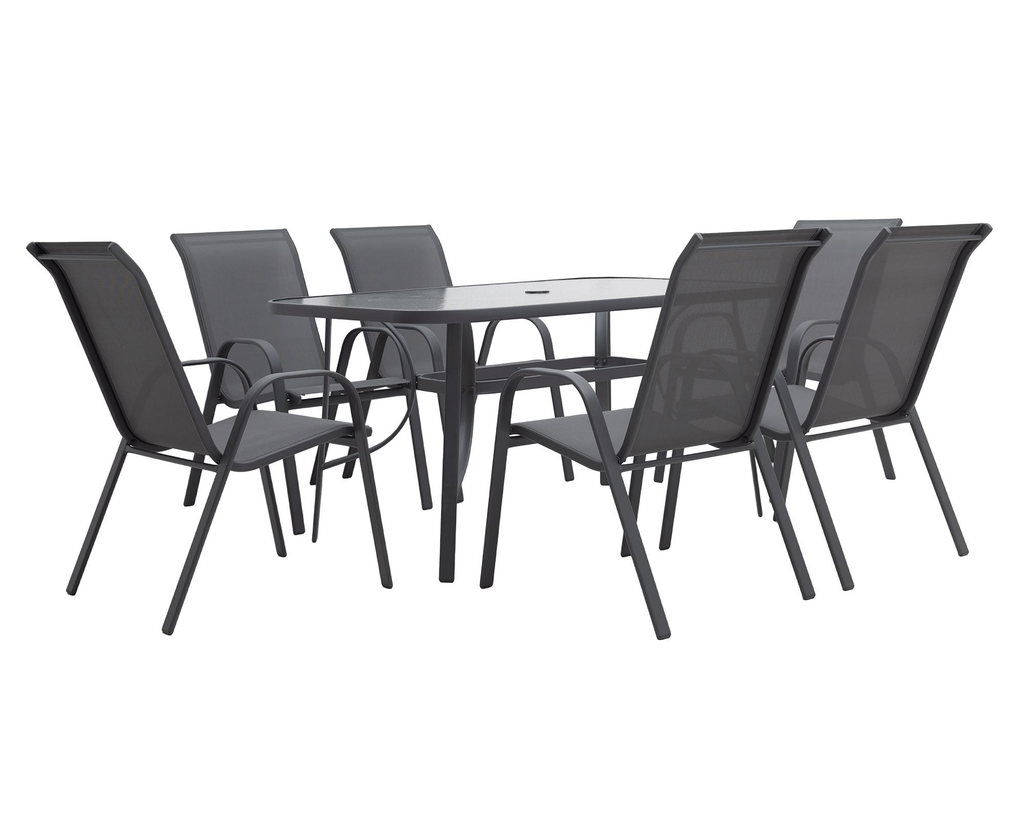Set comedor exterior Copaiba 6 personas-0