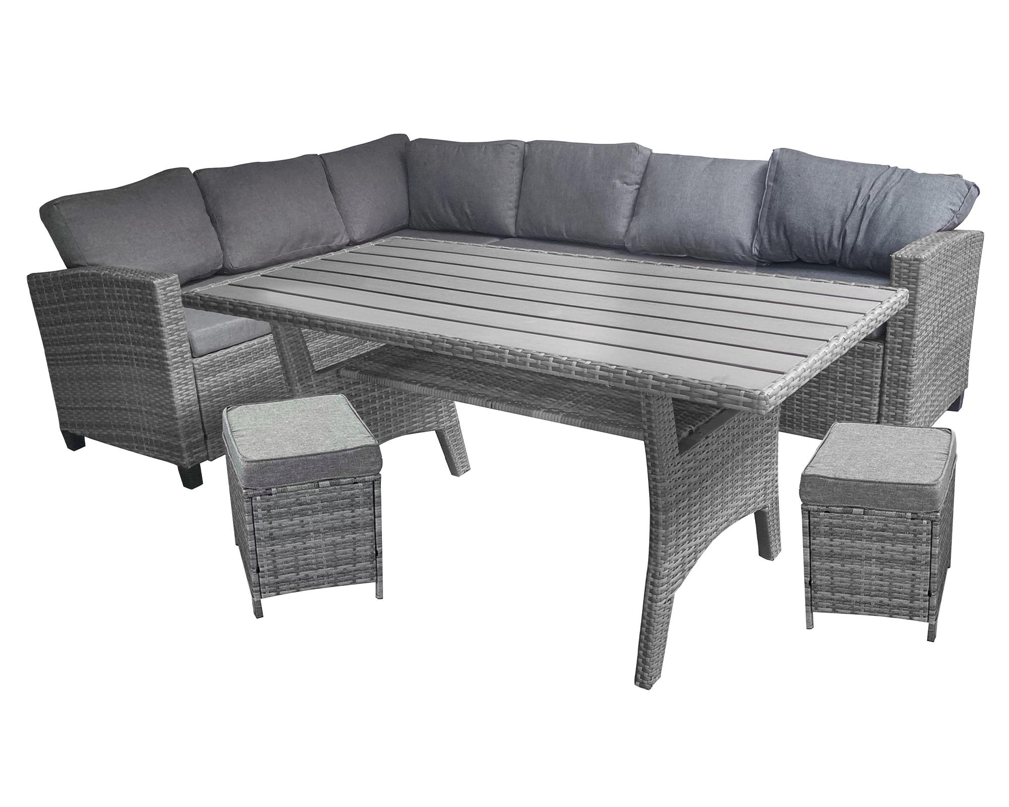 Set comedor exterior Esquinero achiote B Toscana 7 personas-0