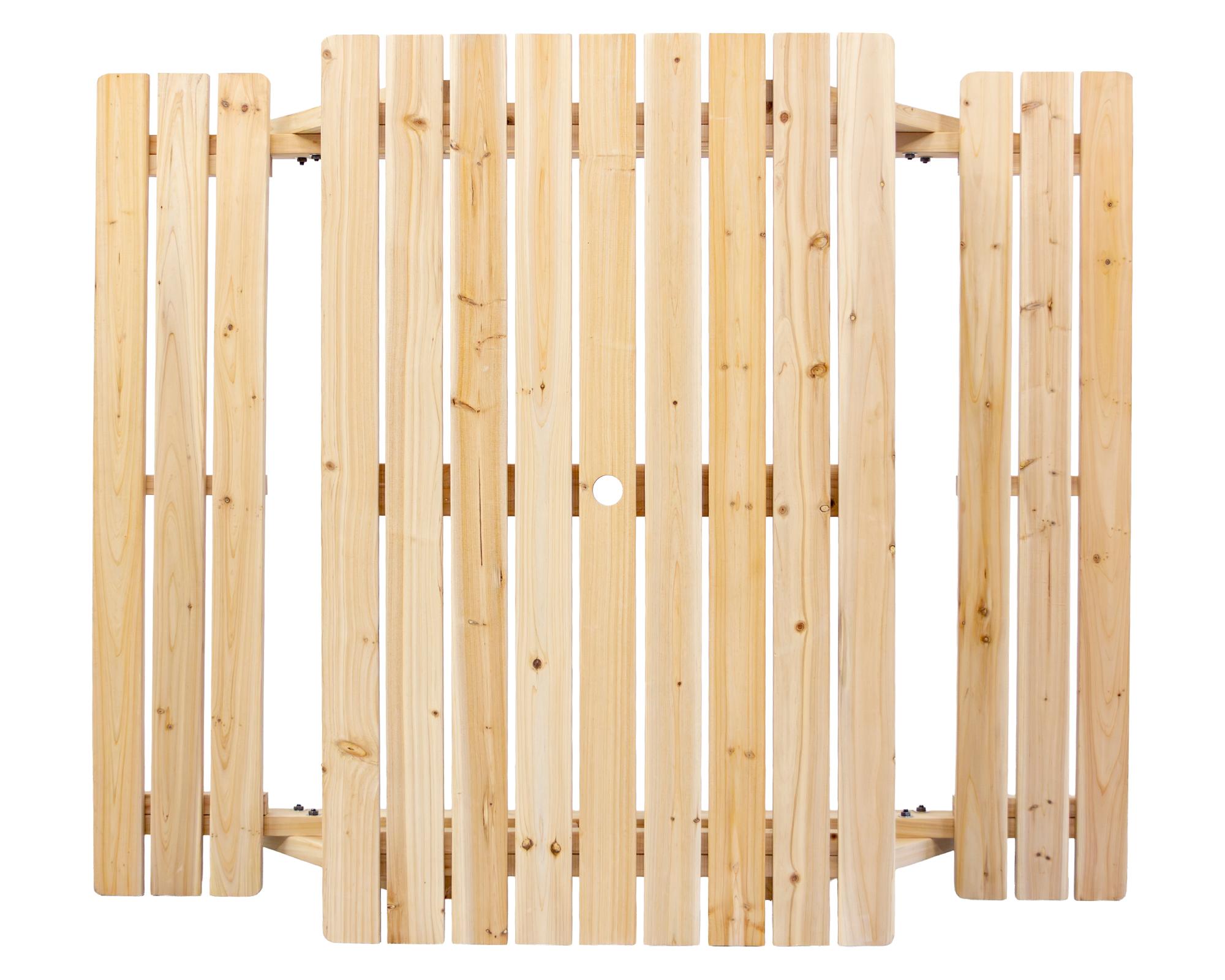 Set comedor 2 bancas Teyu madera-3