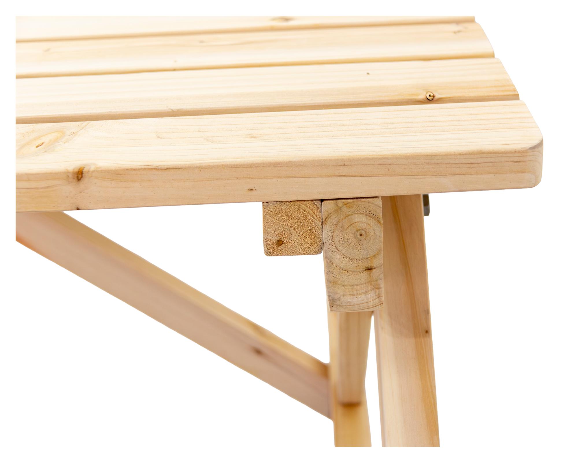 Set comedor 2 bancas Teyu madera-6