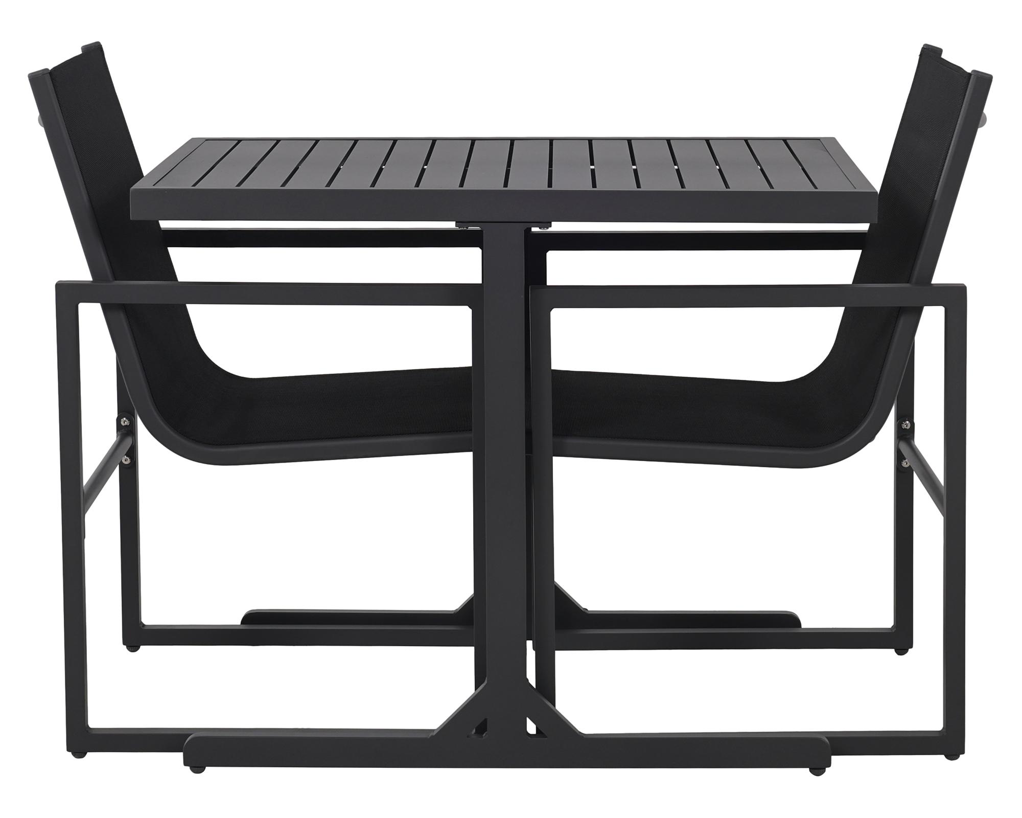 Set bistró Camalote 2 personas negro-2