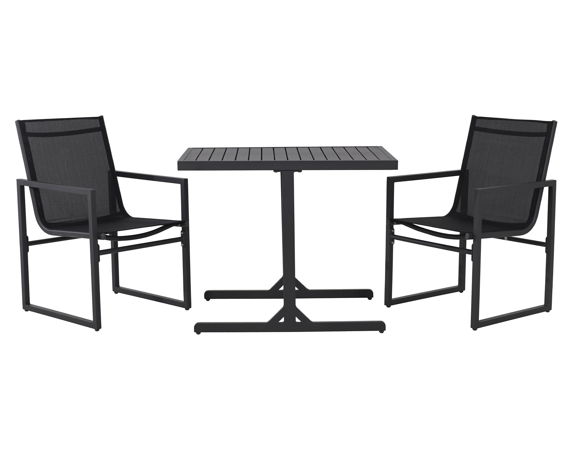 Set bistró Camalote 2 personas negro-0