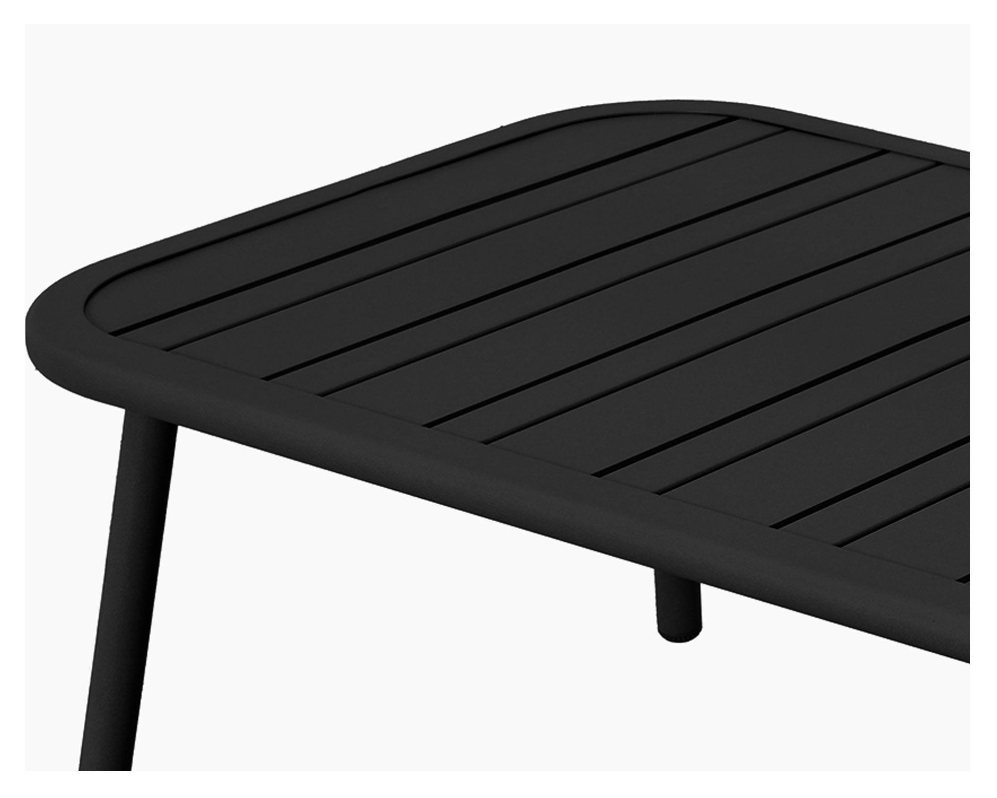 Set living 4 personas Sabrán negro 35x105.5x55 cm-3
