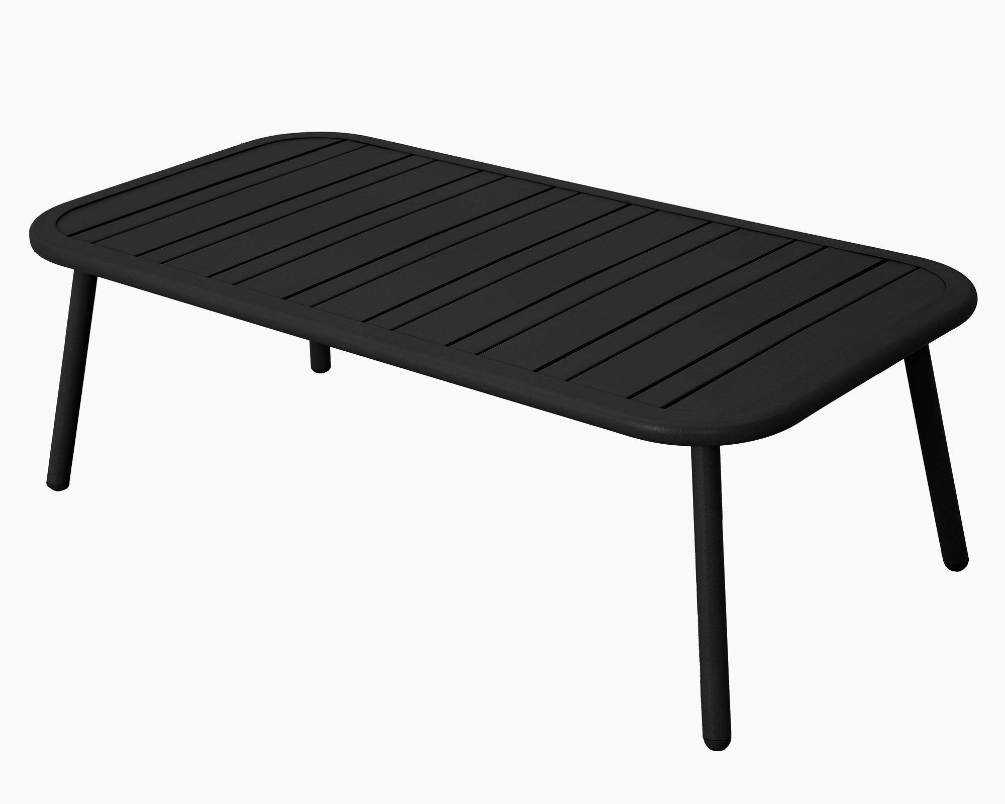 Set living 4 personas Sabrán negro 35x105.5x55 cm-2