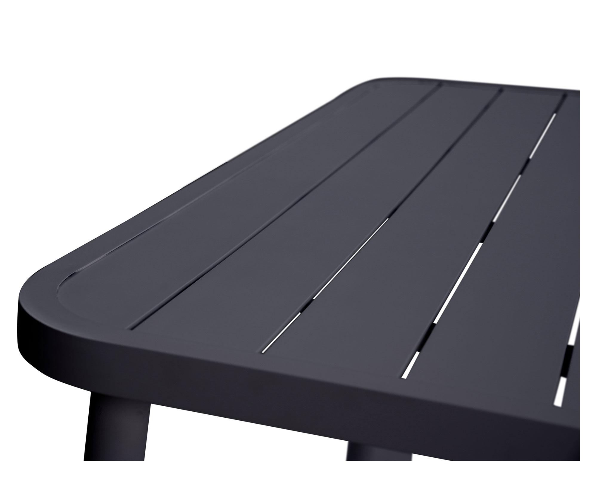 Set bar terraza 4 personas Sabrán negro-4