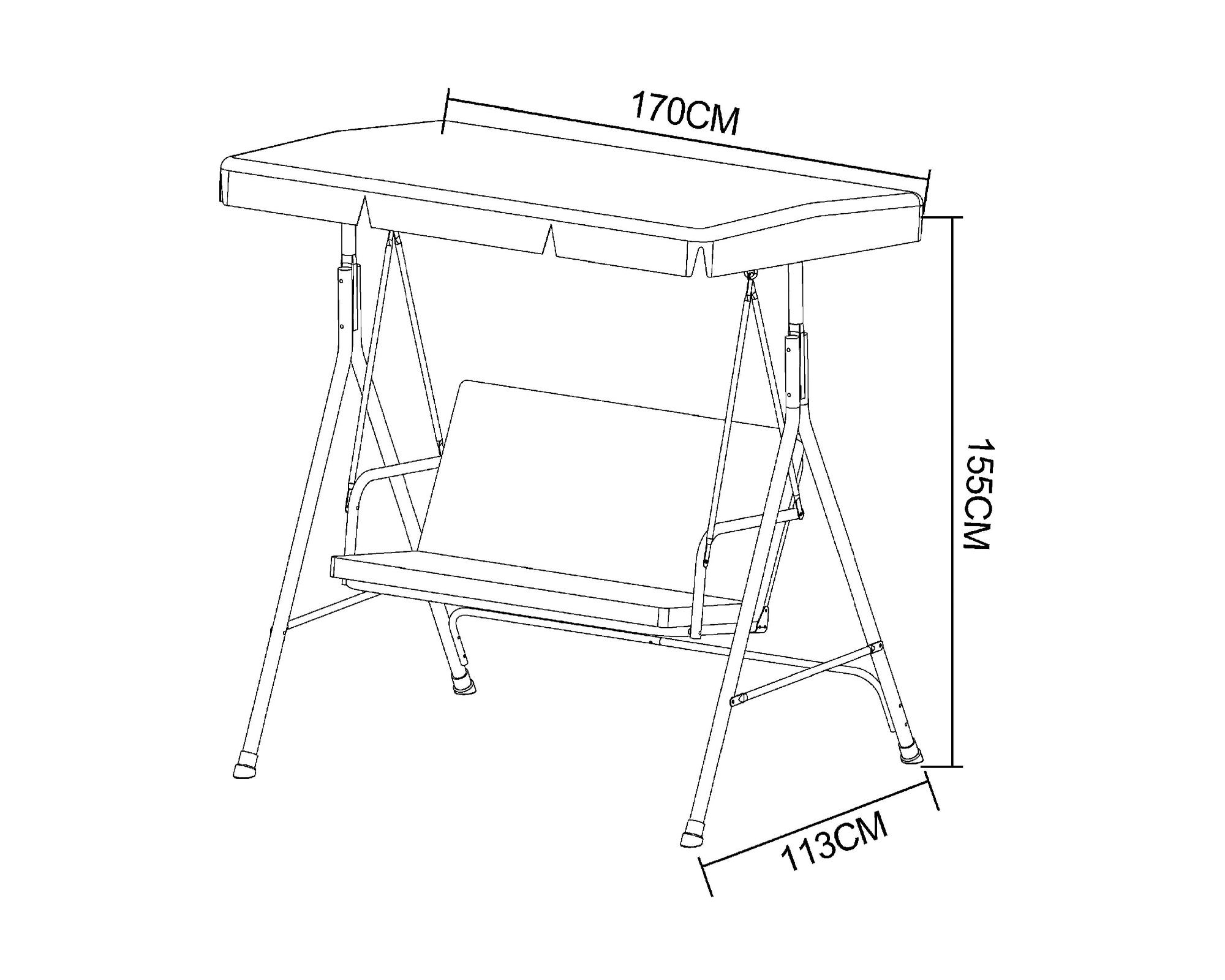 Columpio Tropea 3 personas-3