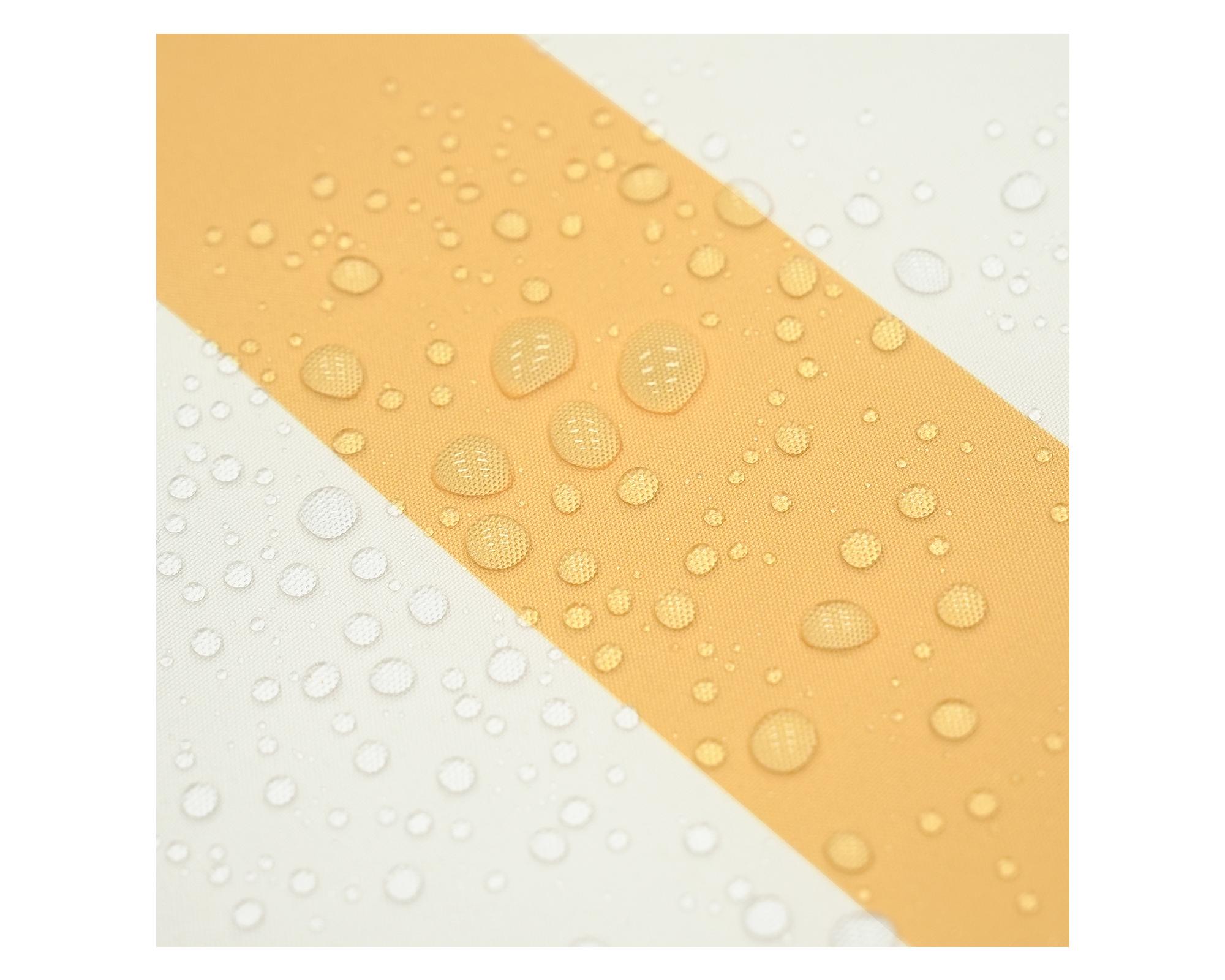 Cojín asiento Rayas amarillo/blanco 45x45 cm-5