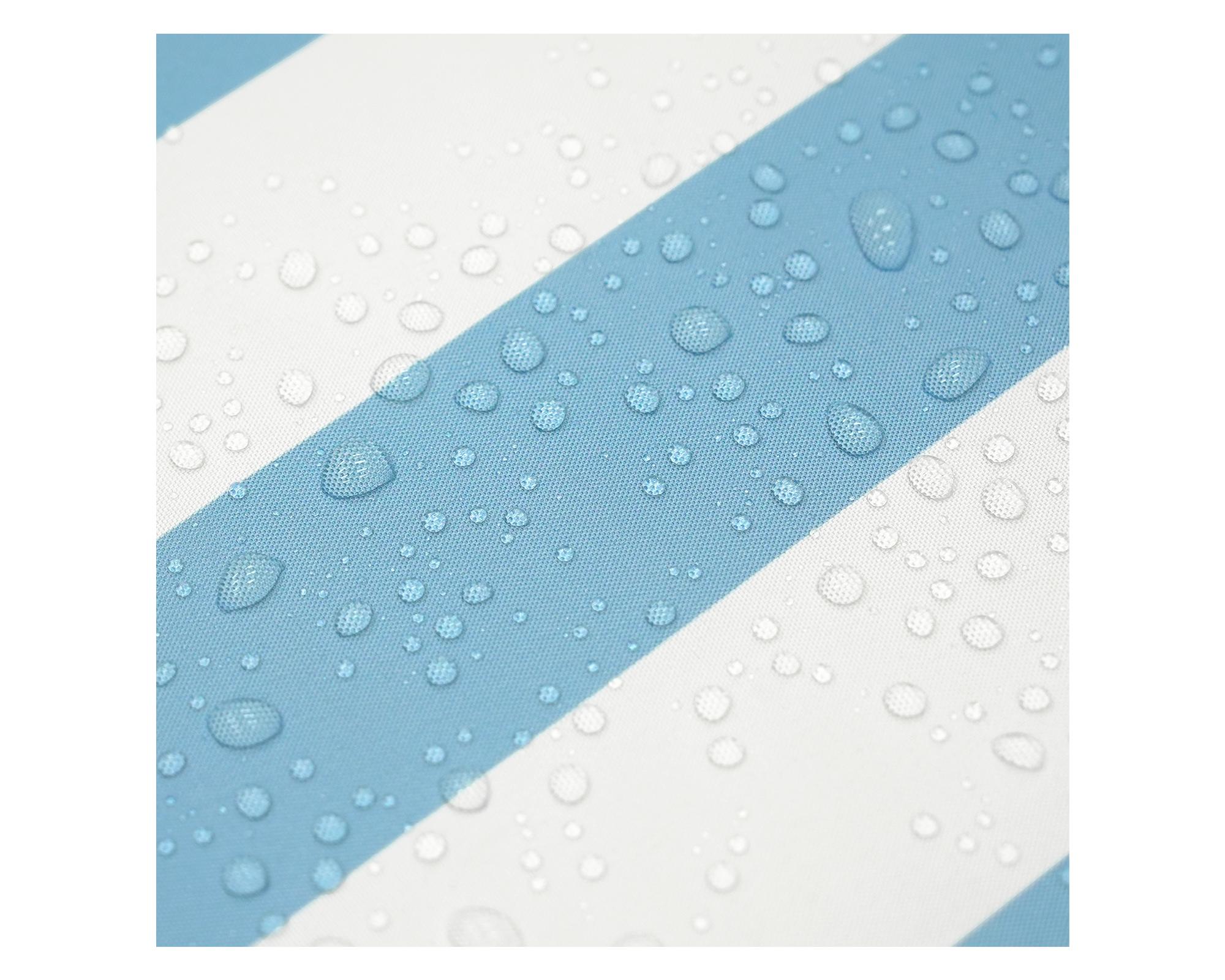 Cojín asiento Rayas azul/blanco 45x45 cm-5