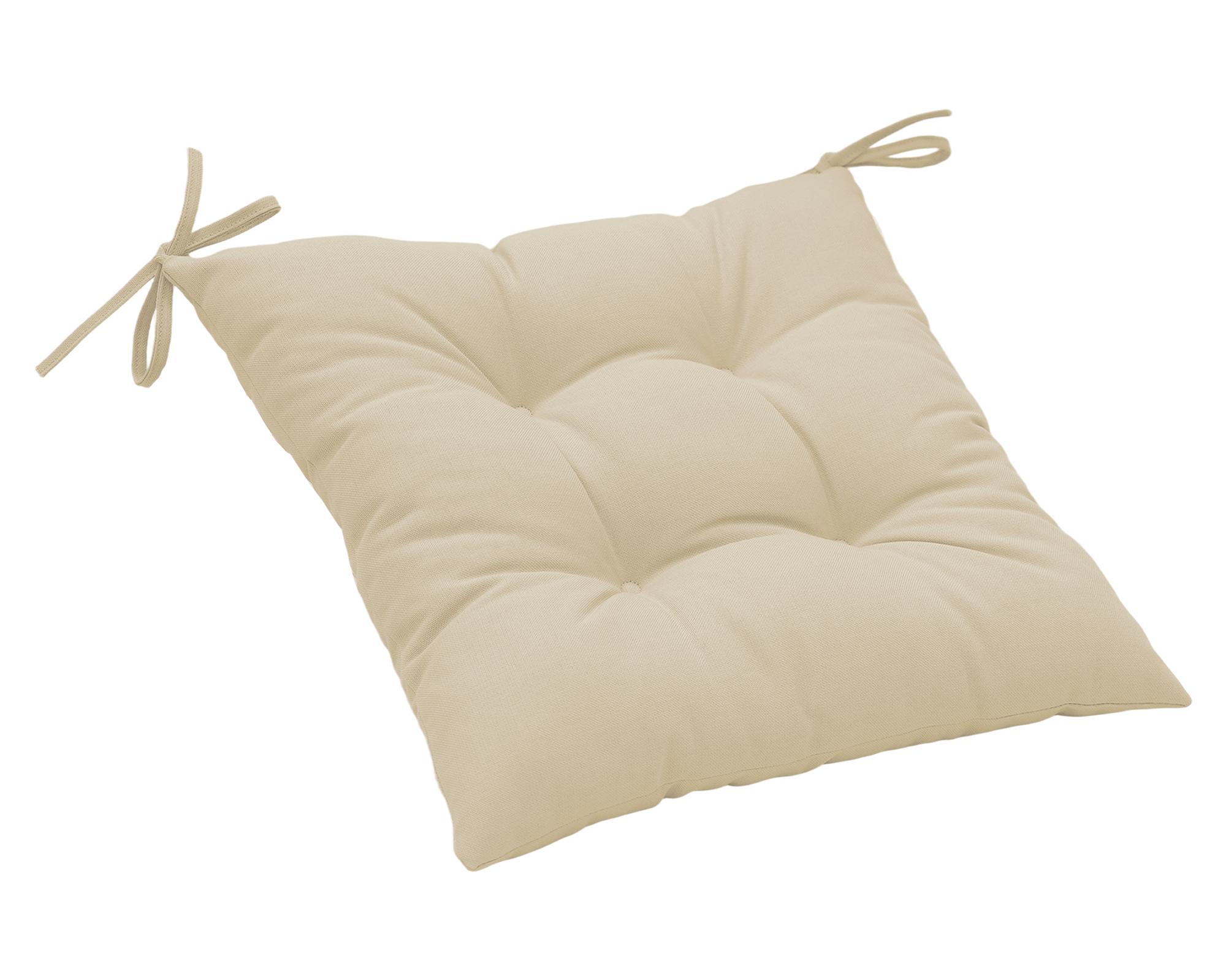 Cojín asiento Liso crudo 45x45 cm-1