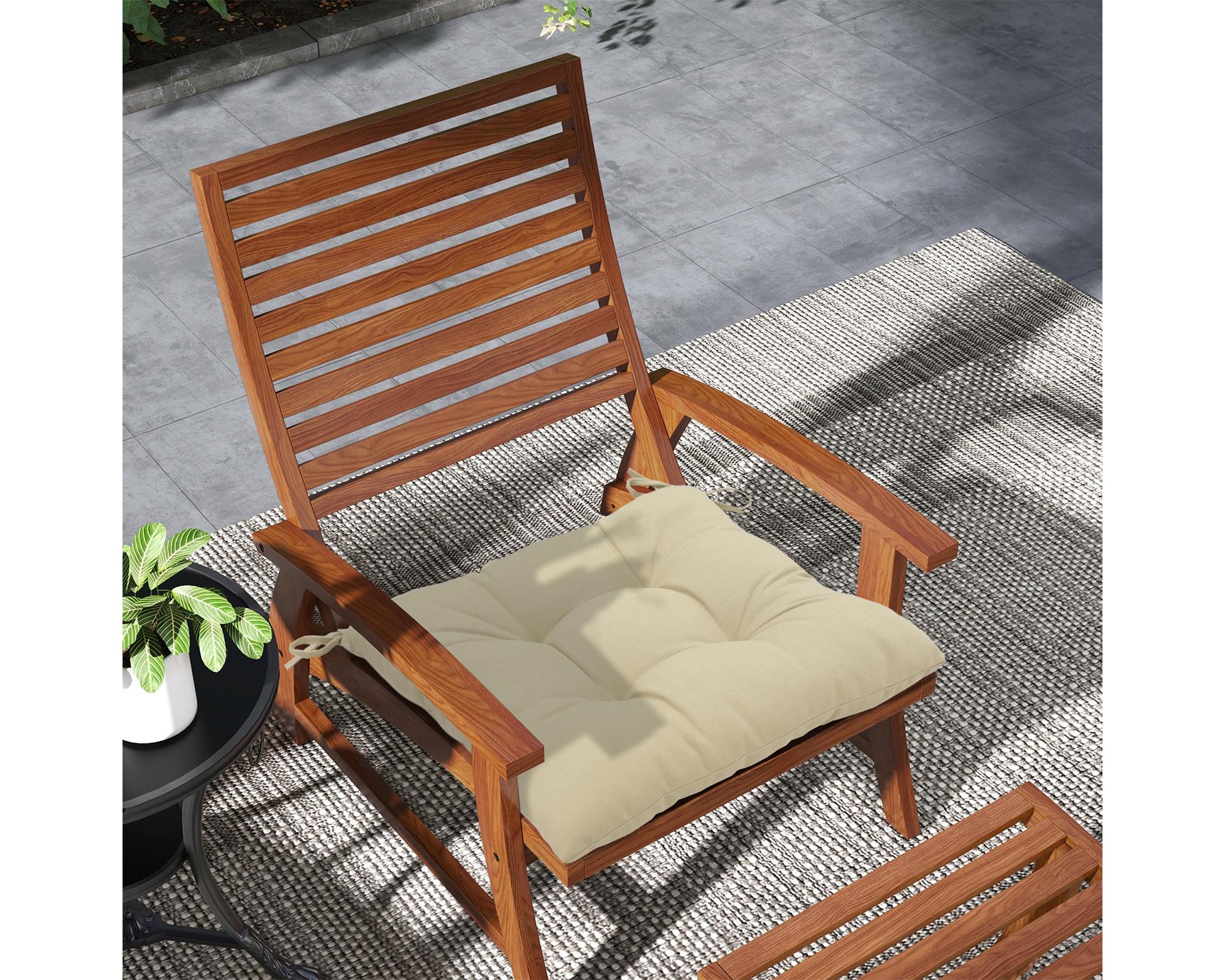 Cojín asiento Liso crudo 45x45 cm-6