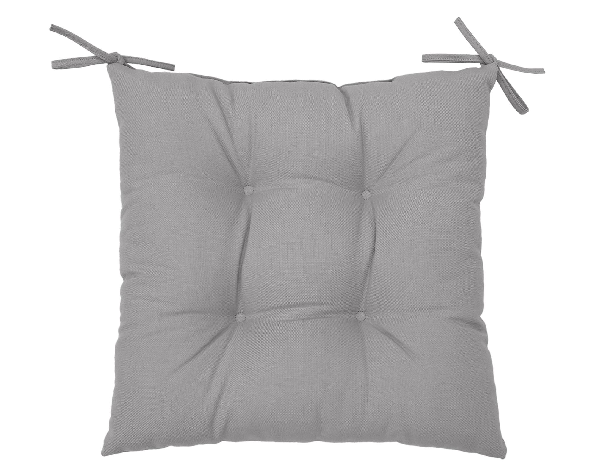 Cojín asiento Liso gris 45x45 cm-0