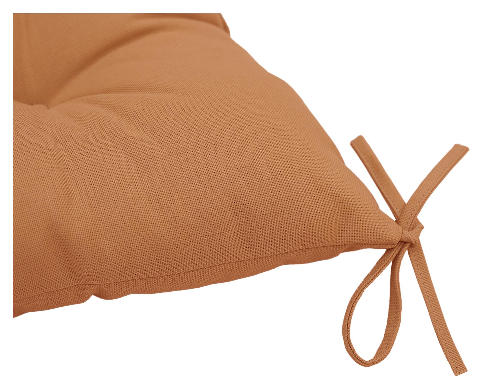 Cojín asiento Liso terracota 45x45 cm-2