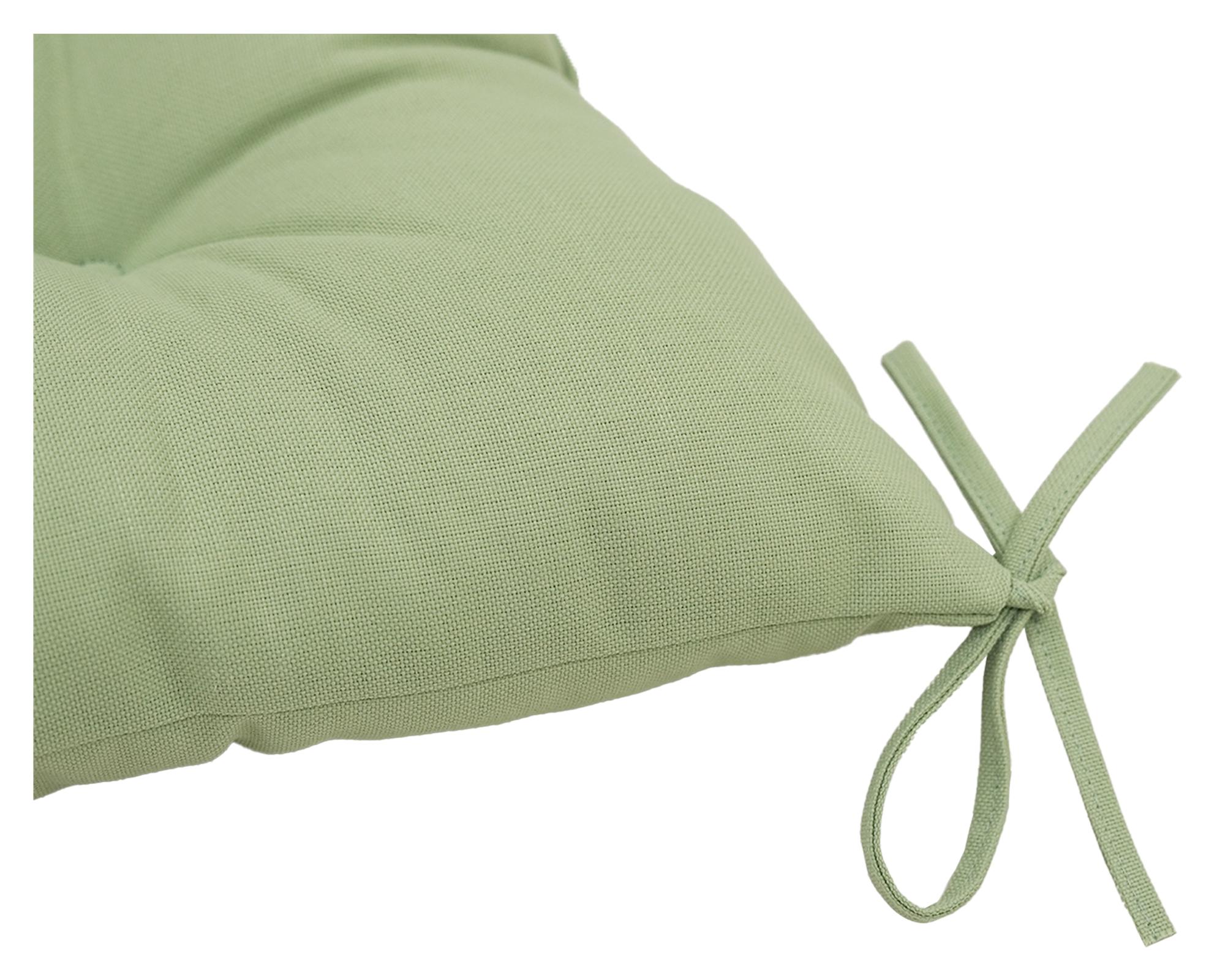 Cojín asiento Liso verde 45x45 cm-3