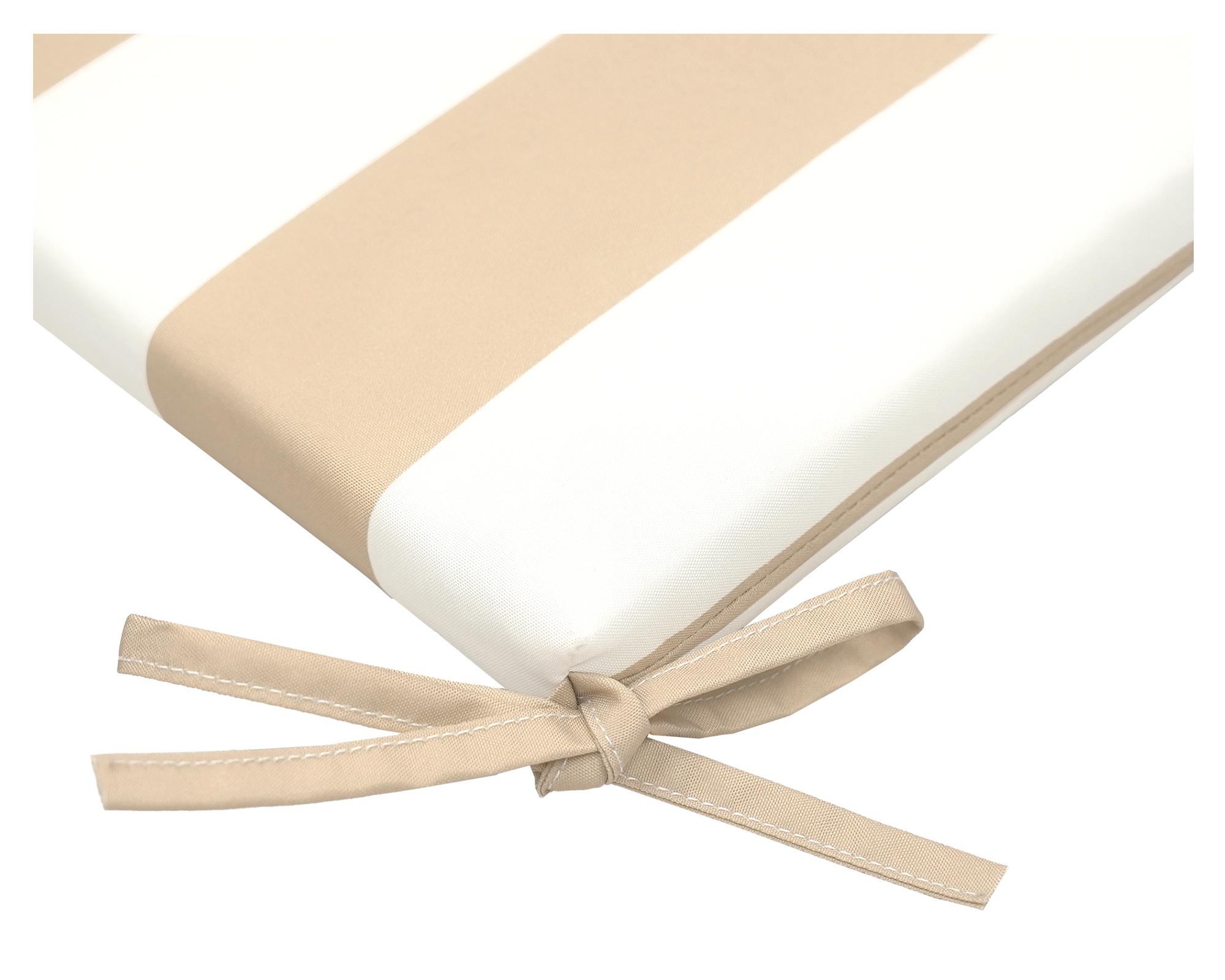 Cojín asiento respaldo Rayas taupe/blanco 43x110 cm-3