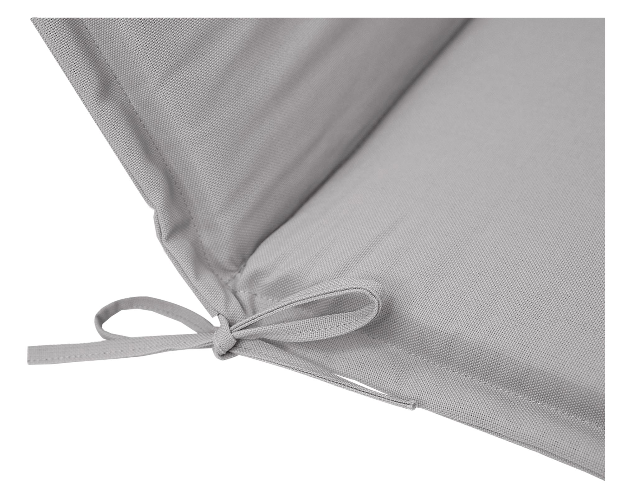 Cojín reposera Liso gris 60x195 cm-3