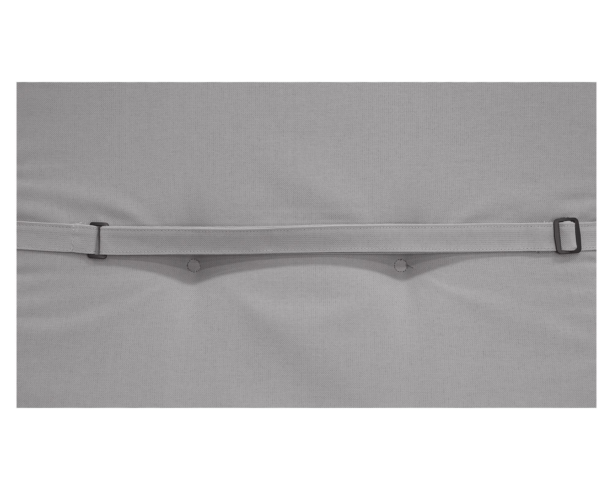 Cojín reposera Liso gris 60x195 cm-6