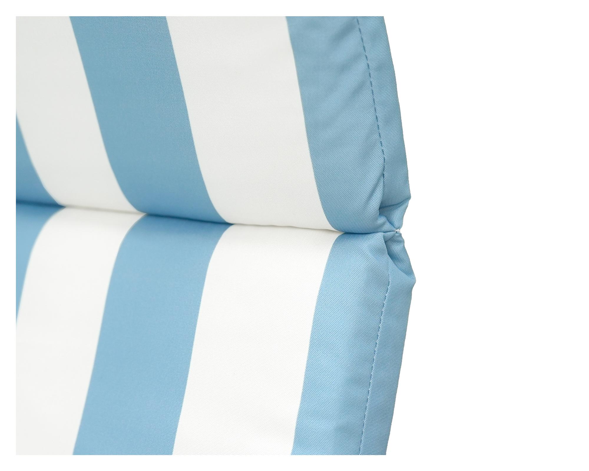Cojín reposera Rayas azul/blanco 60x195 cm-5