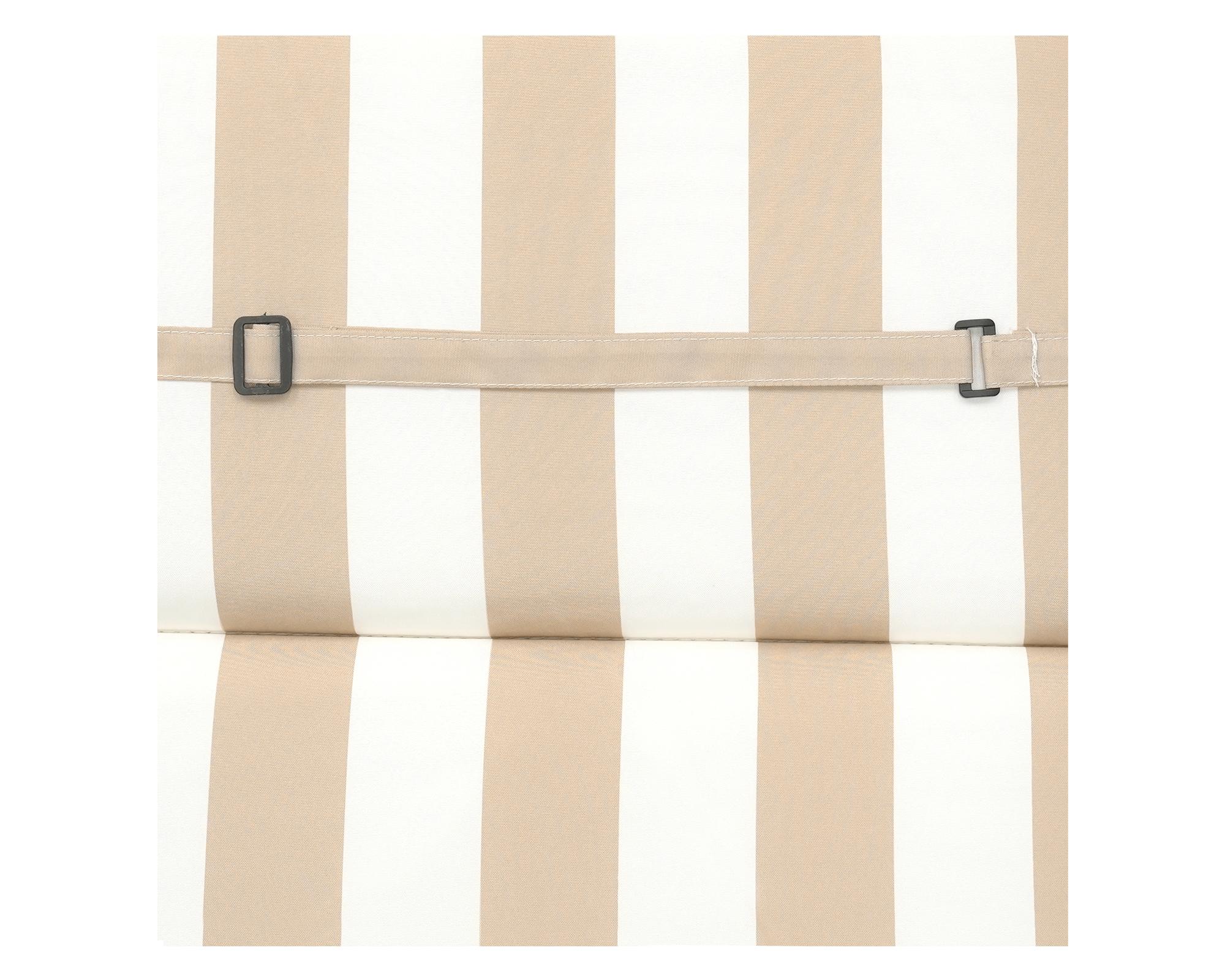 Cojín reposera Rayas taupe/blanco 60x195 cm-6