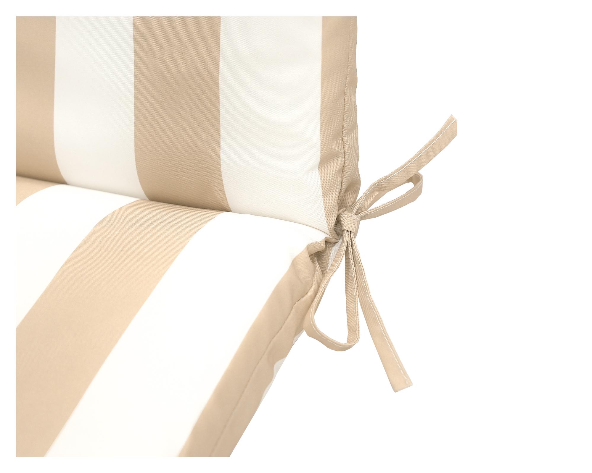 Cojín reposera Rayas taupe/blanco 60x195 cm-4