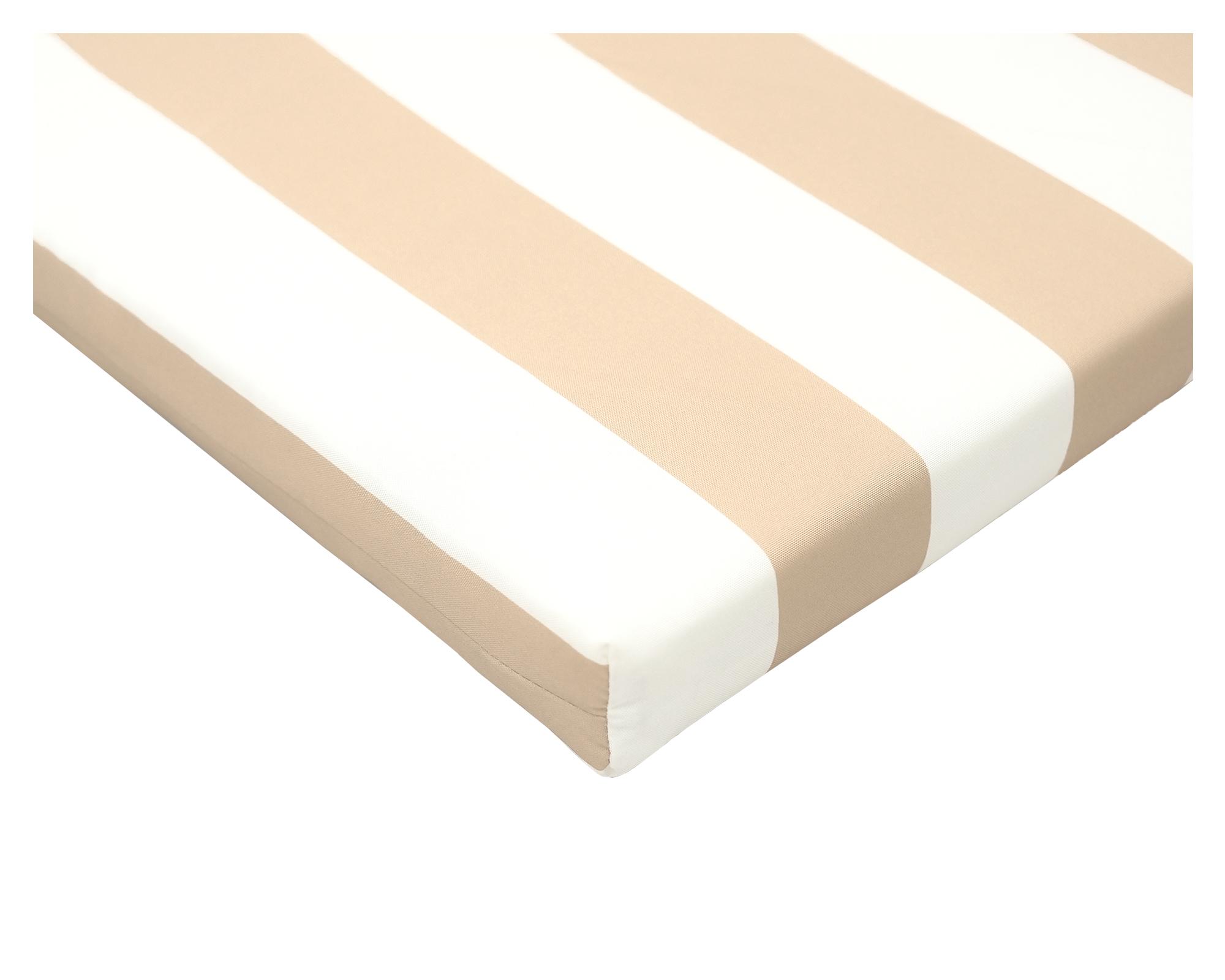 Cojín reposera Rayas taupe/blanco 60x195 cm-2