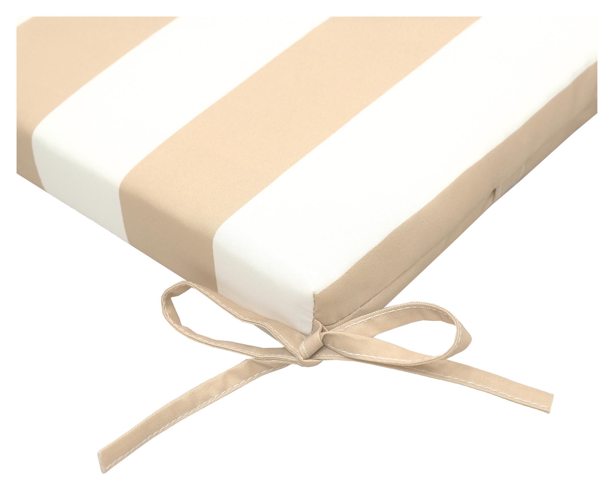Cojín reposera Rayas taupe/blanco 60x195 cm-3