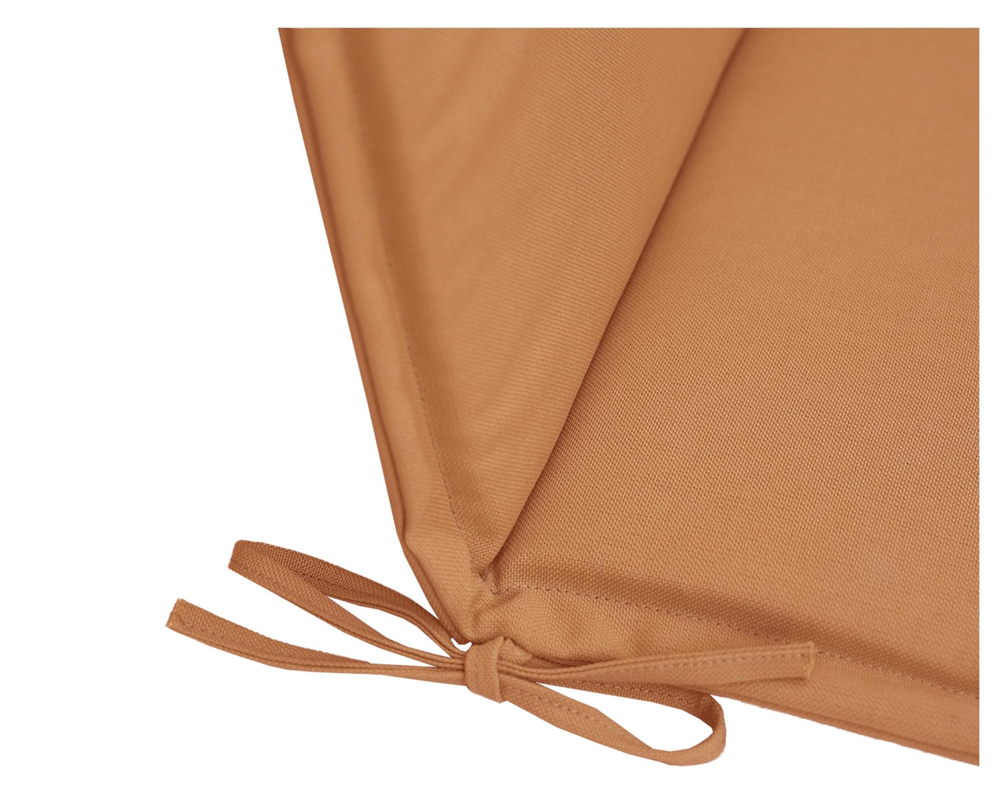 Cojín asiento respaldo Liso terracota 43x110 cm-3