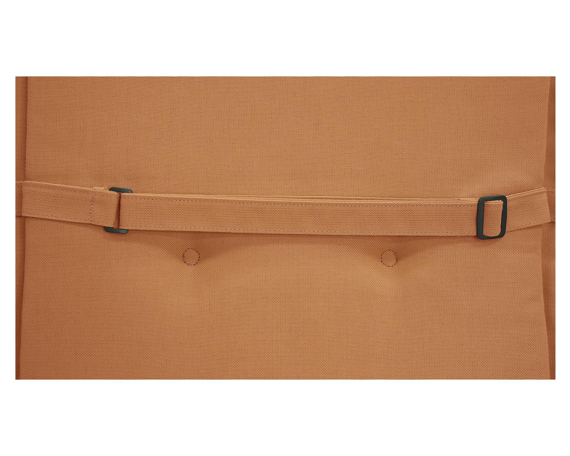 Cojín asiento respaldo Liso terracota 43x110 cm-5