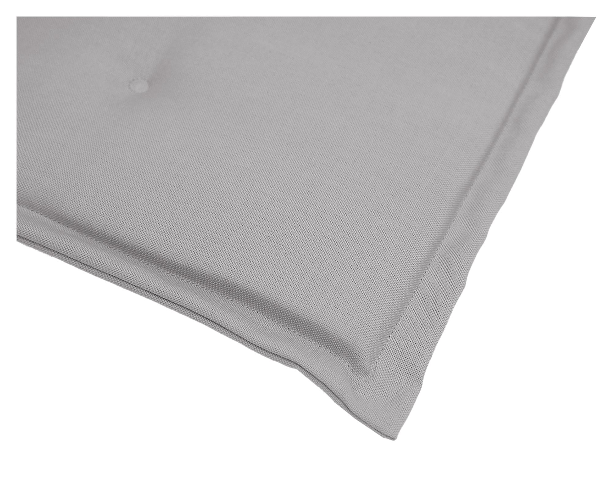 Cojín asiento respaldo Liso gris 43x110 cm-2