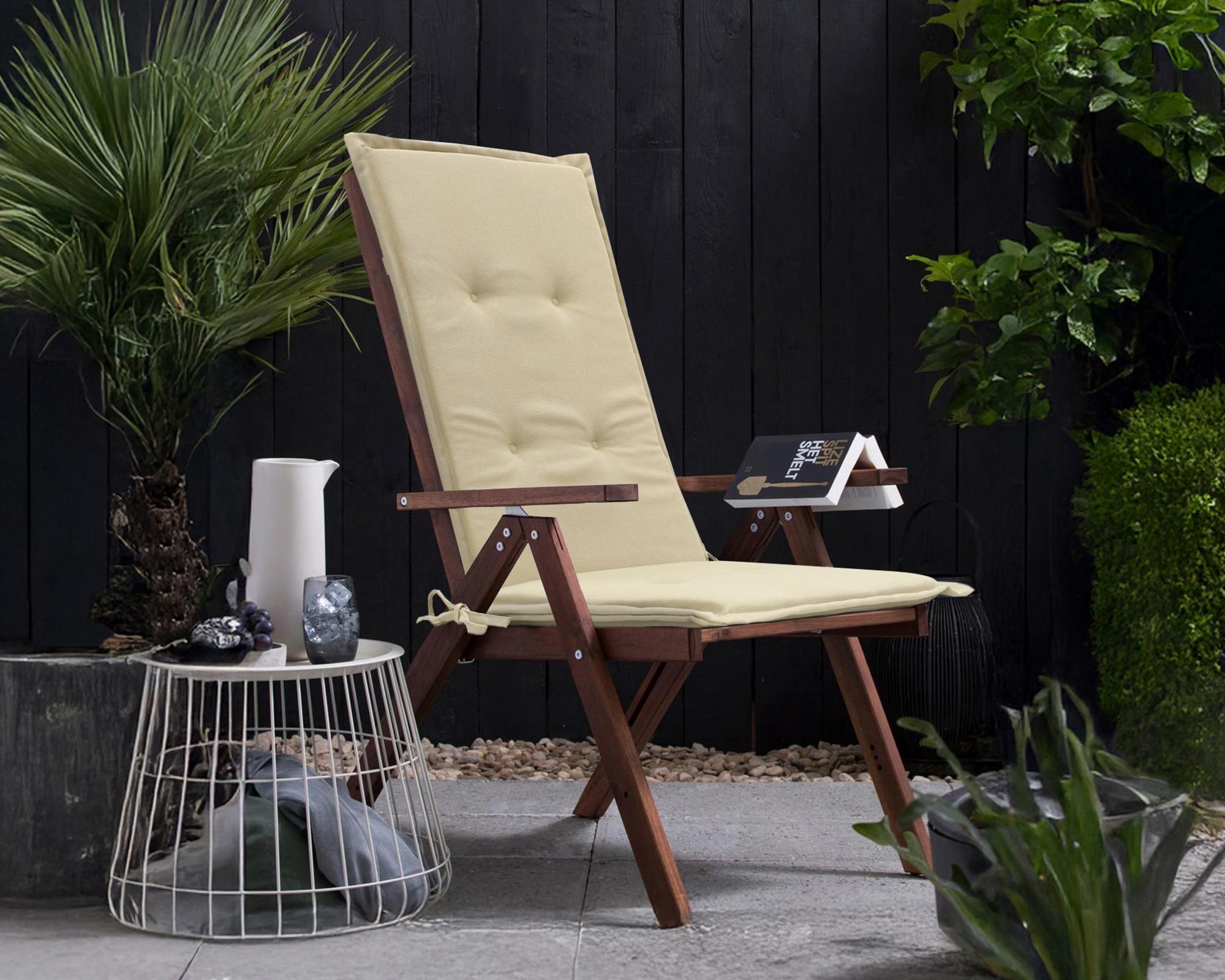 Cojín asiento respaldo Liso crudo 43x110 cm-6