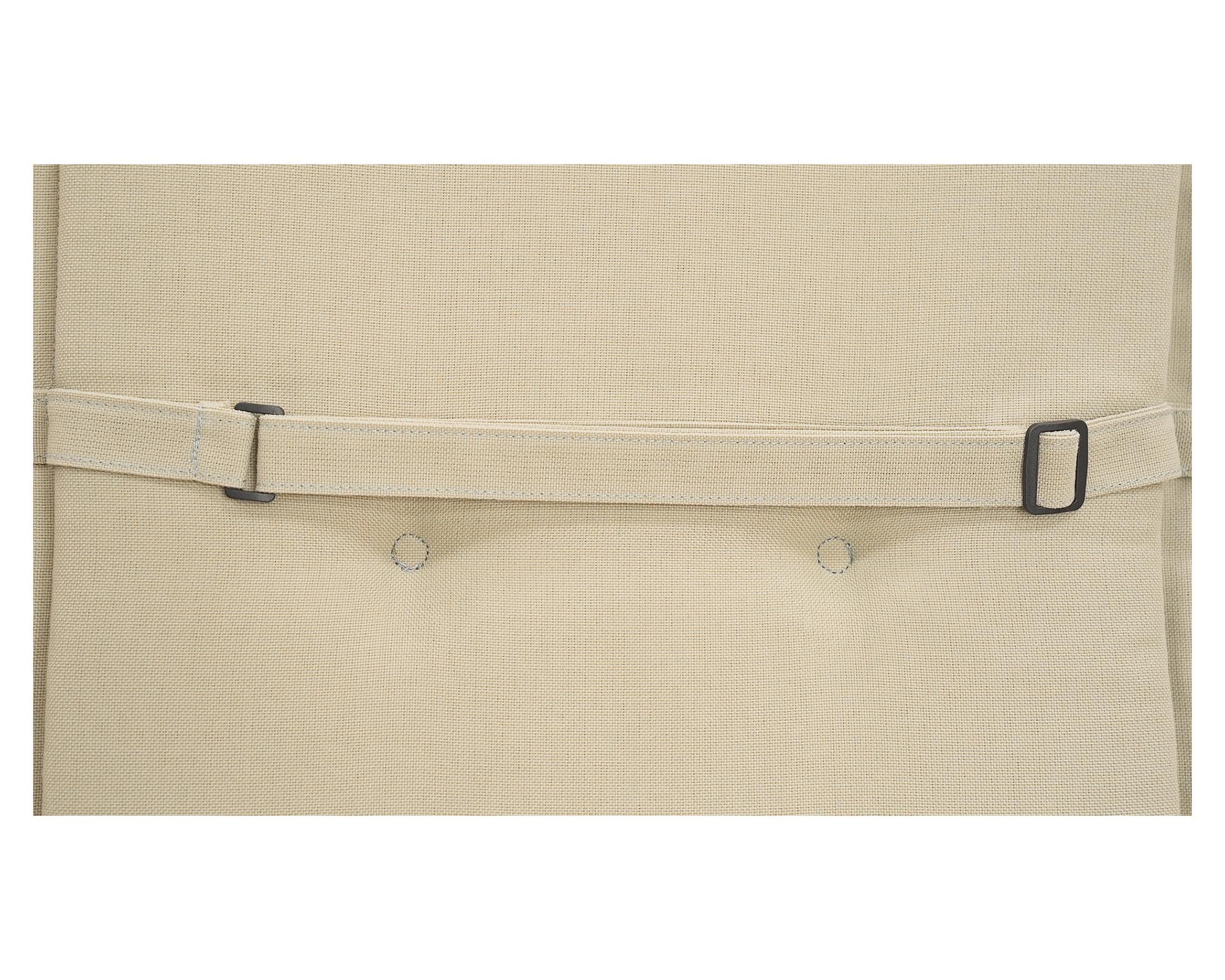 Cojín asiento respaldo Liso crudo 43x110 cm-5
