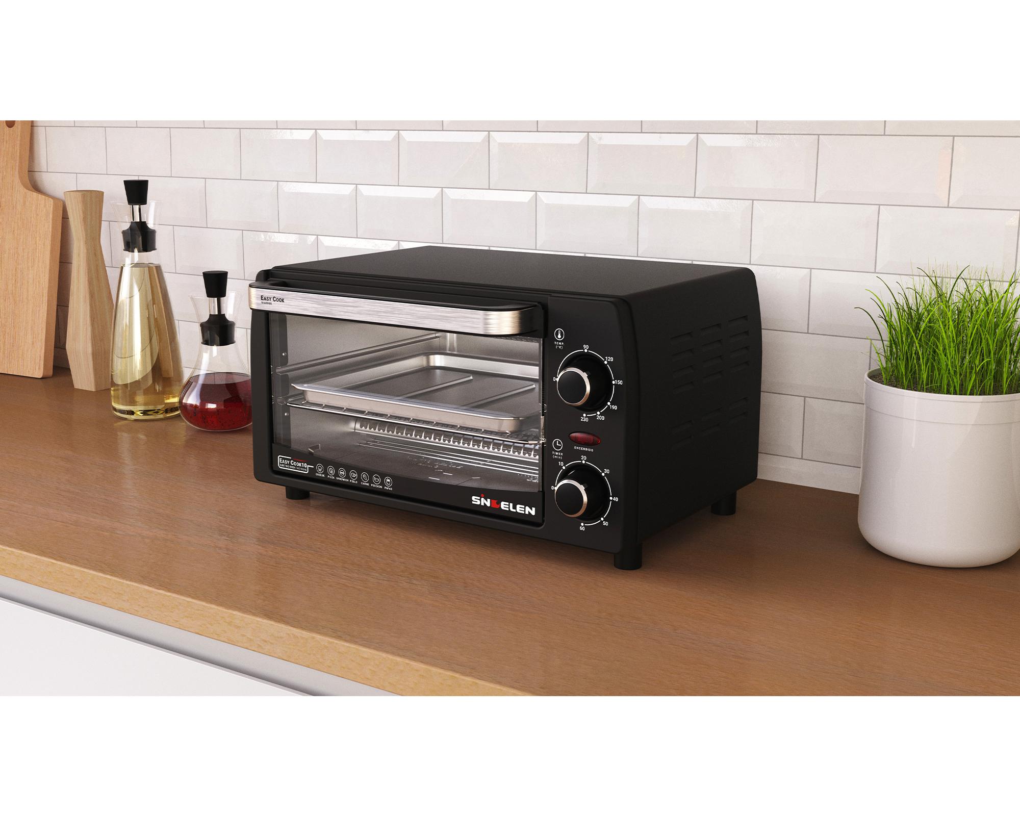Horno eléctrico HE-105NG negro 10 lt-4
