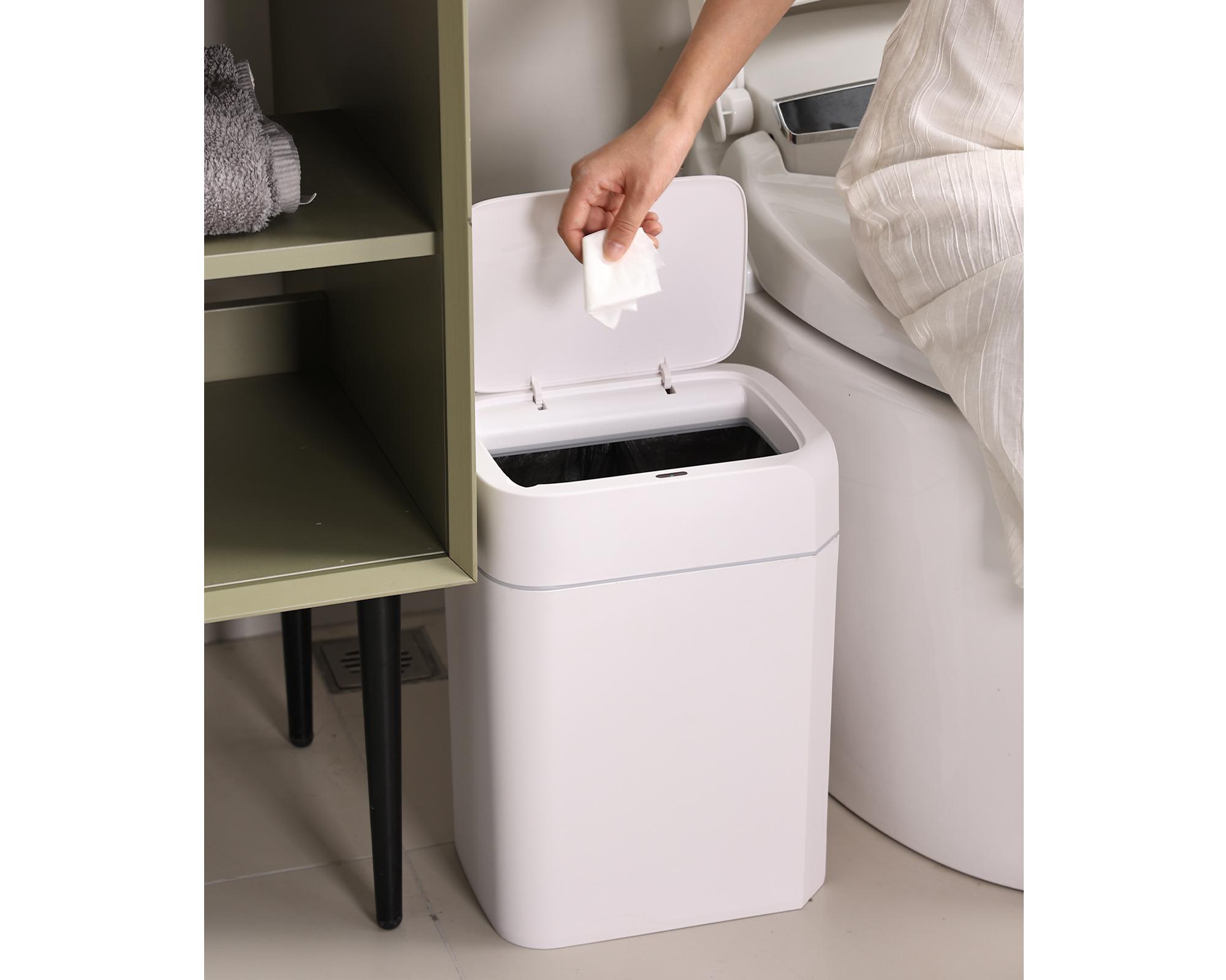 Basurero blanco 14 lt-1
