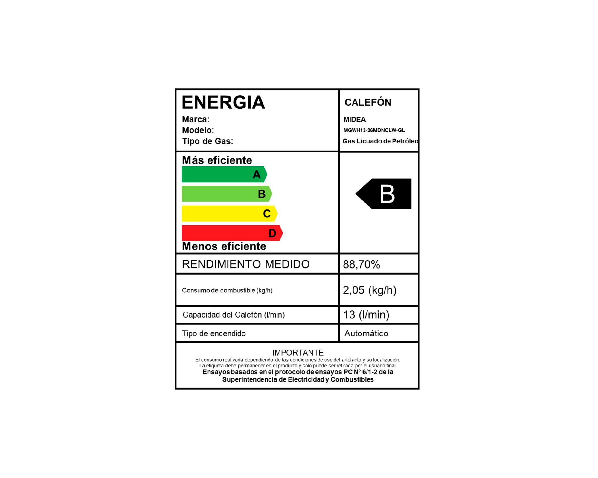 Calefont MGWH13-26MDNCLW-GL 13 lt tiro natural gas licuado-7