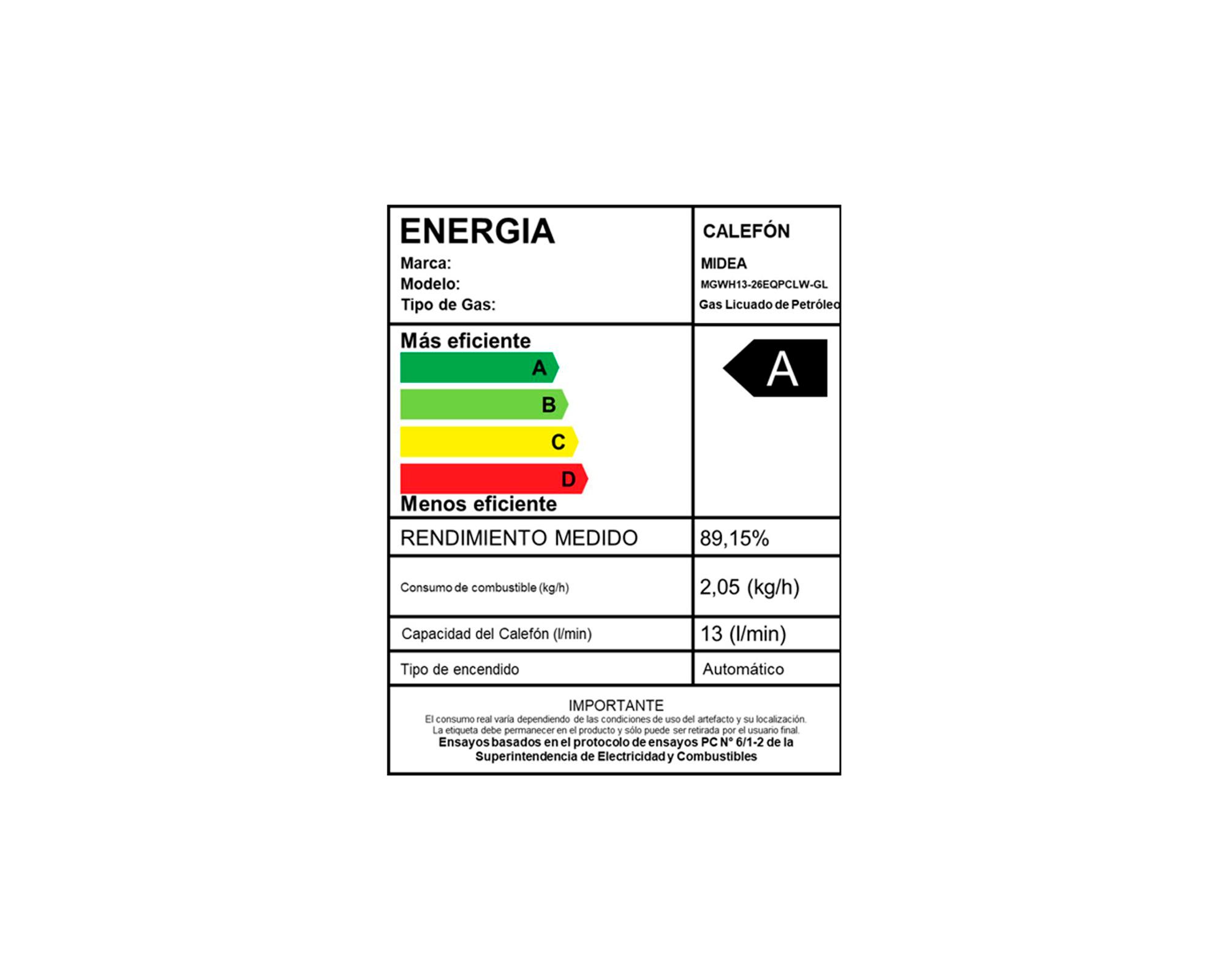 Calefont MGWH13-26EQPCLW-GL 13 lt tiro forzado gas licuado-6