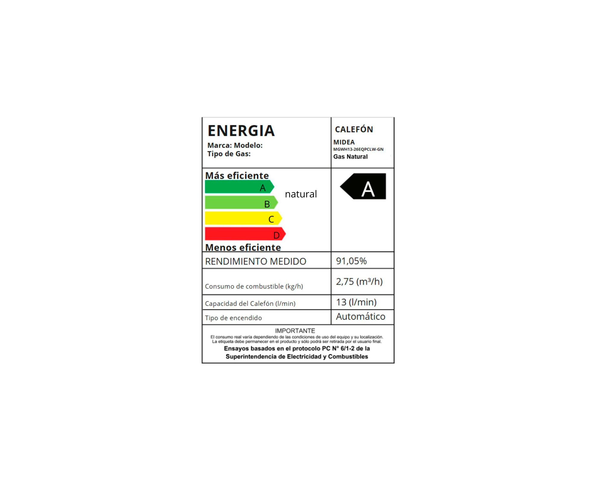 Calefont MGWH13-26EQPCLW-GN 13 lt tiro forzado gas natural-6
