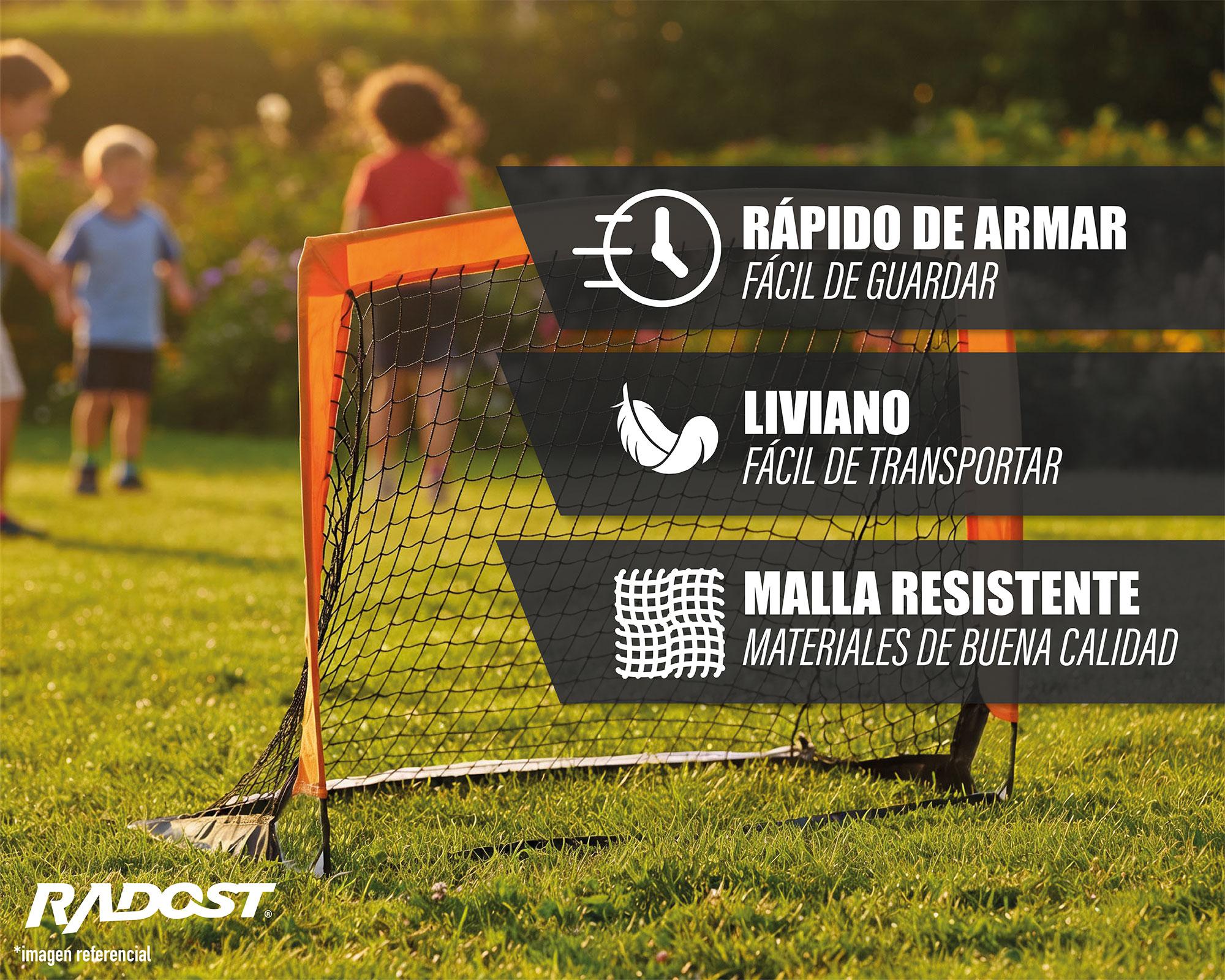 Arco fútbol Plegable 90x121x60 cm-4
