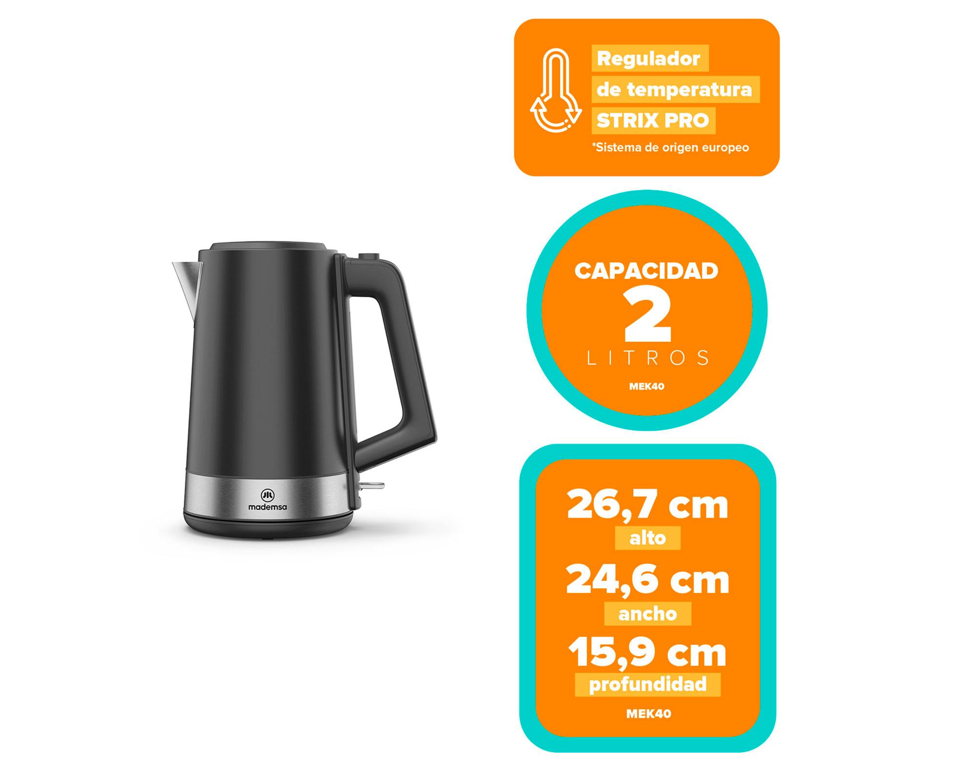 Hervidor MEK40 negro 2 lt-4