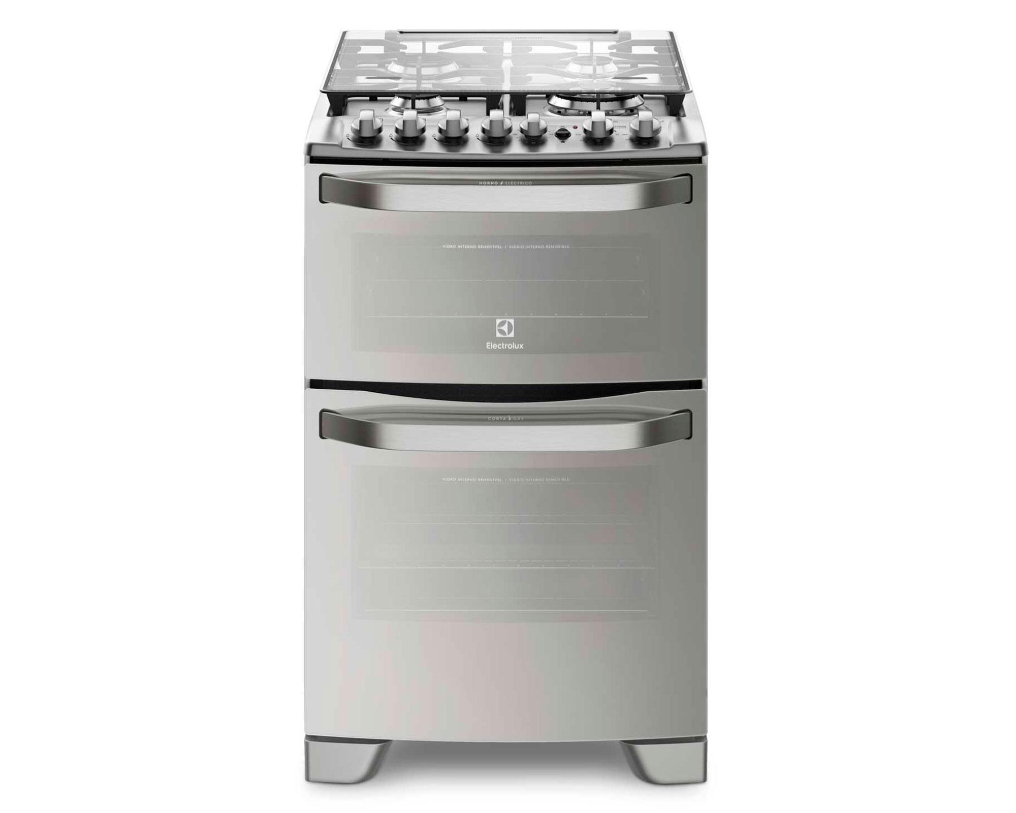 Cocina 56DXA 4 quemadores gas licuado inox-0