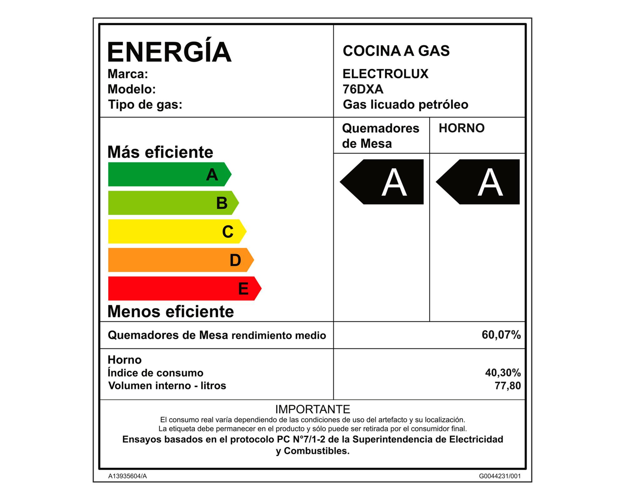 Cocina 76DXA 5 quemadores gas licuado inox-7