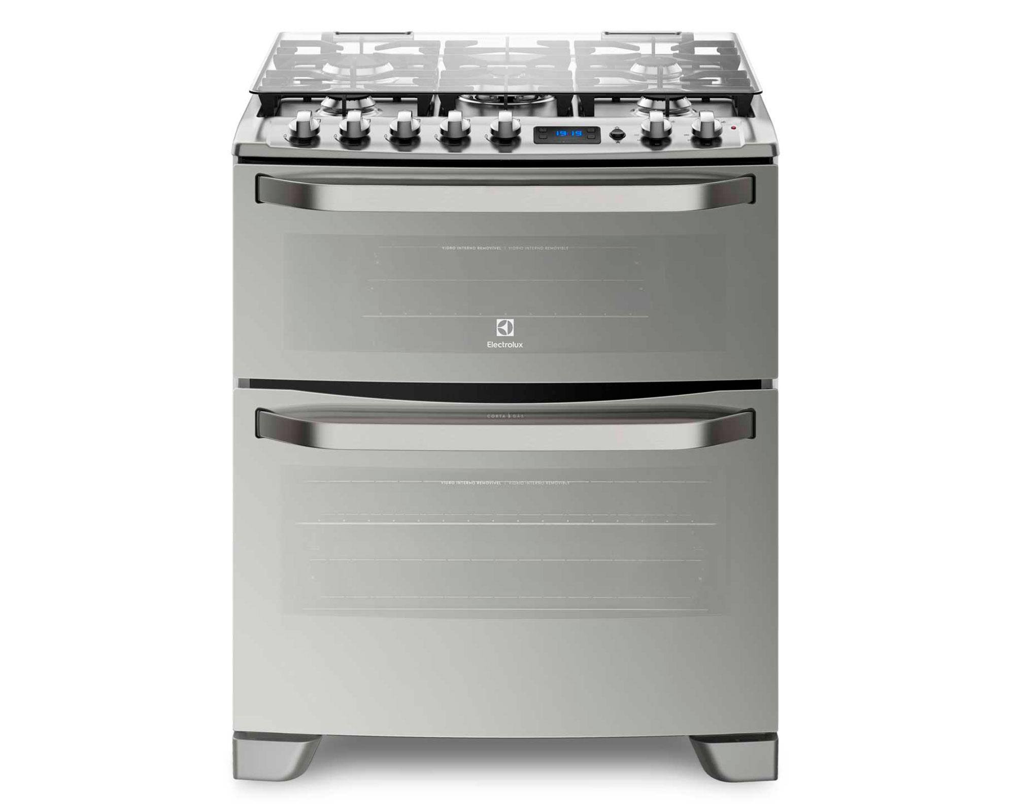 Cocina 76DXA 5 quemadores gas licuado inox-0