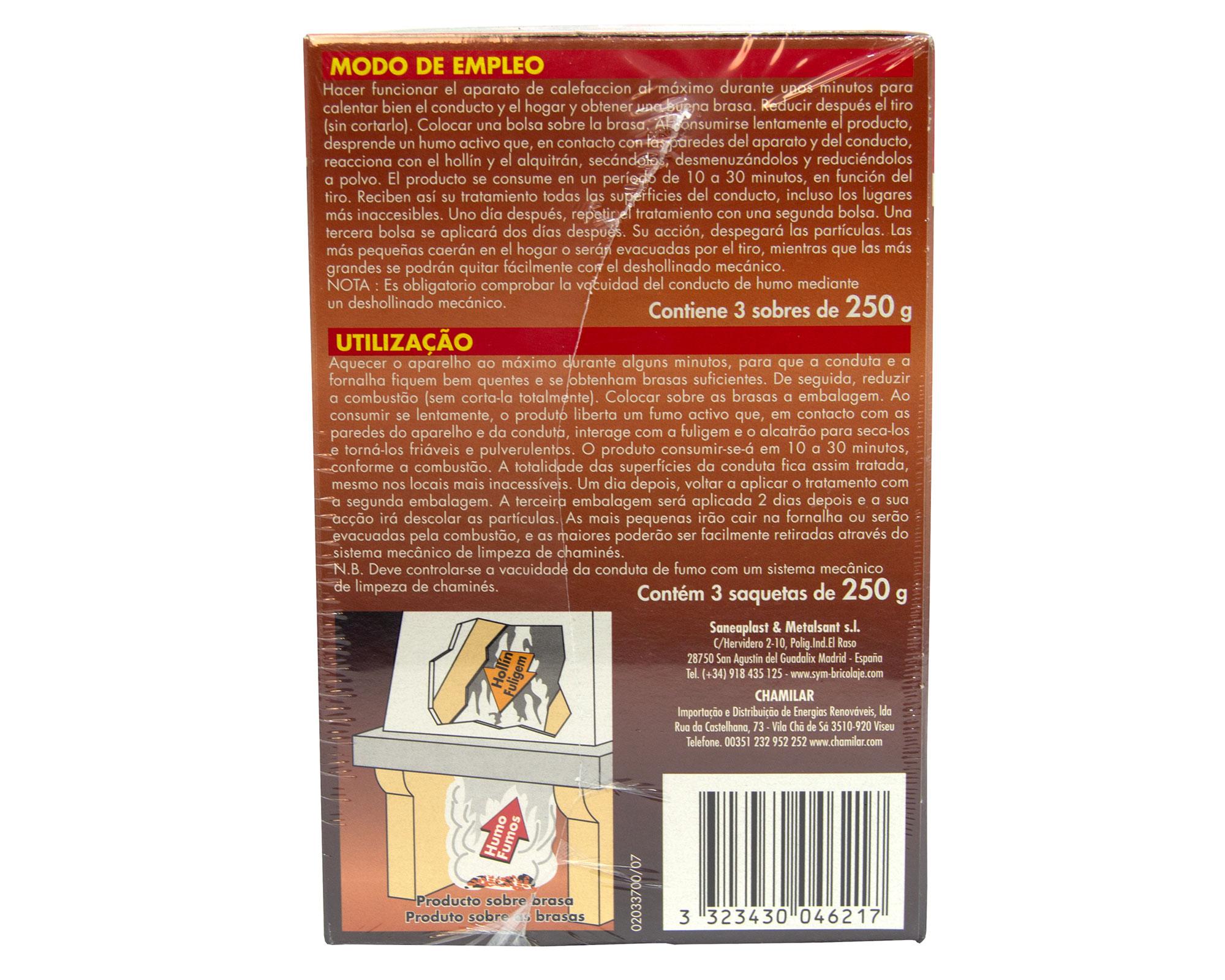 Deshollinador Anual de chimeneas 250 g 3 un.-2
