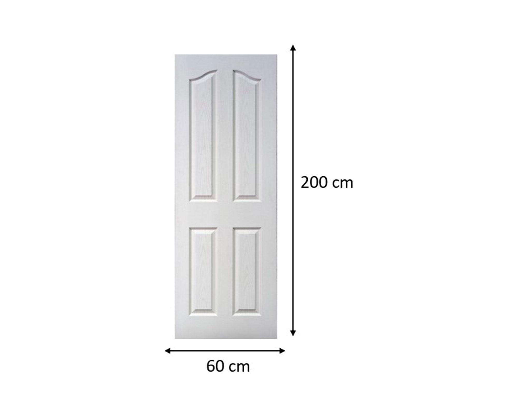 Puerta pre pintada Maullin HDF 60x200 cm-2