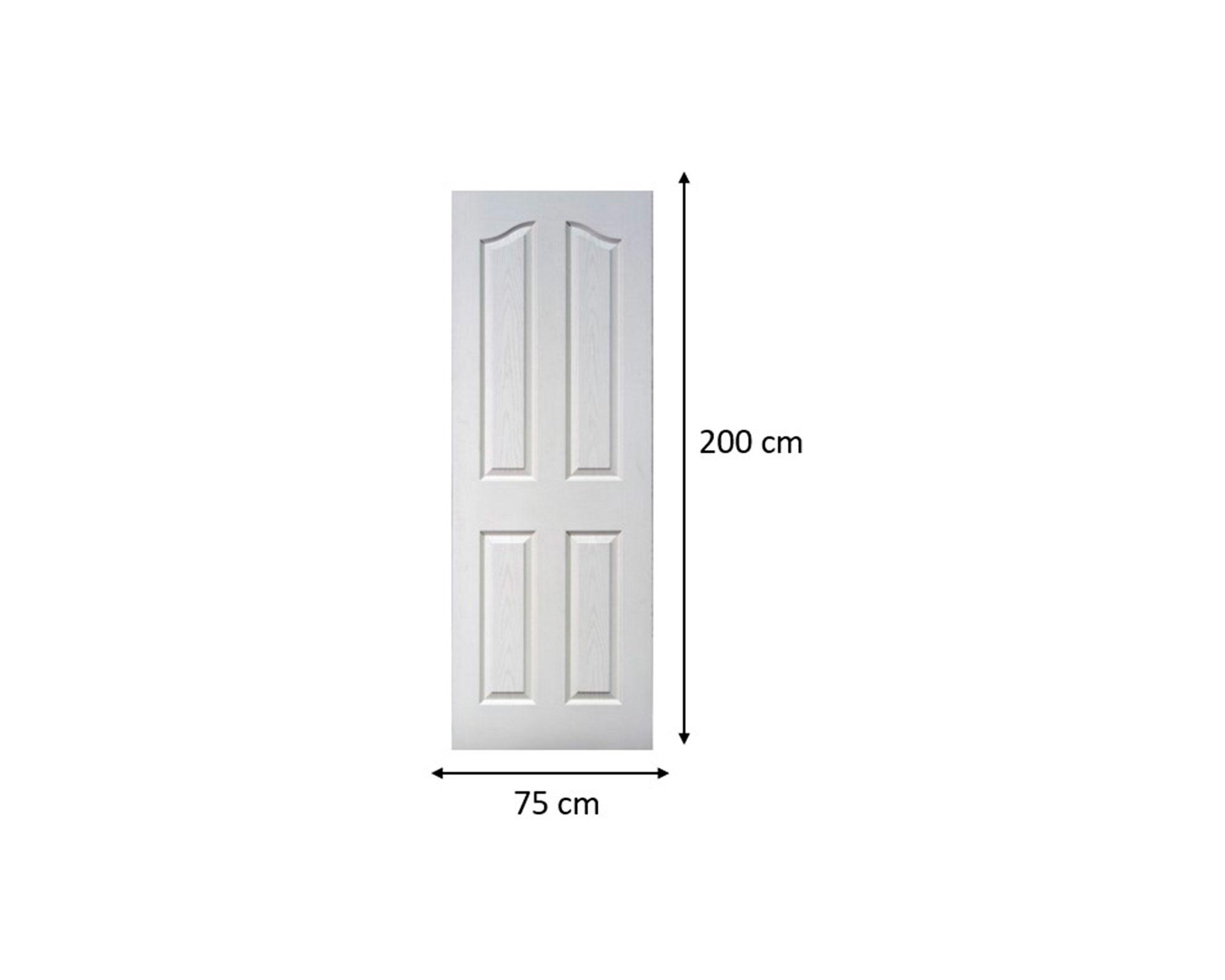 Puerta pre pintada Maullin HDF 75x200 cm-2