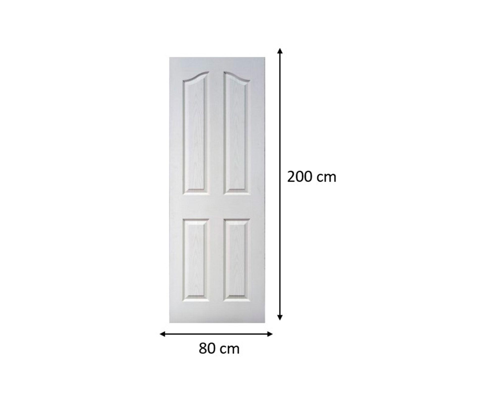 Puerta pre pintada Maullin HDF 80x200 cm-2