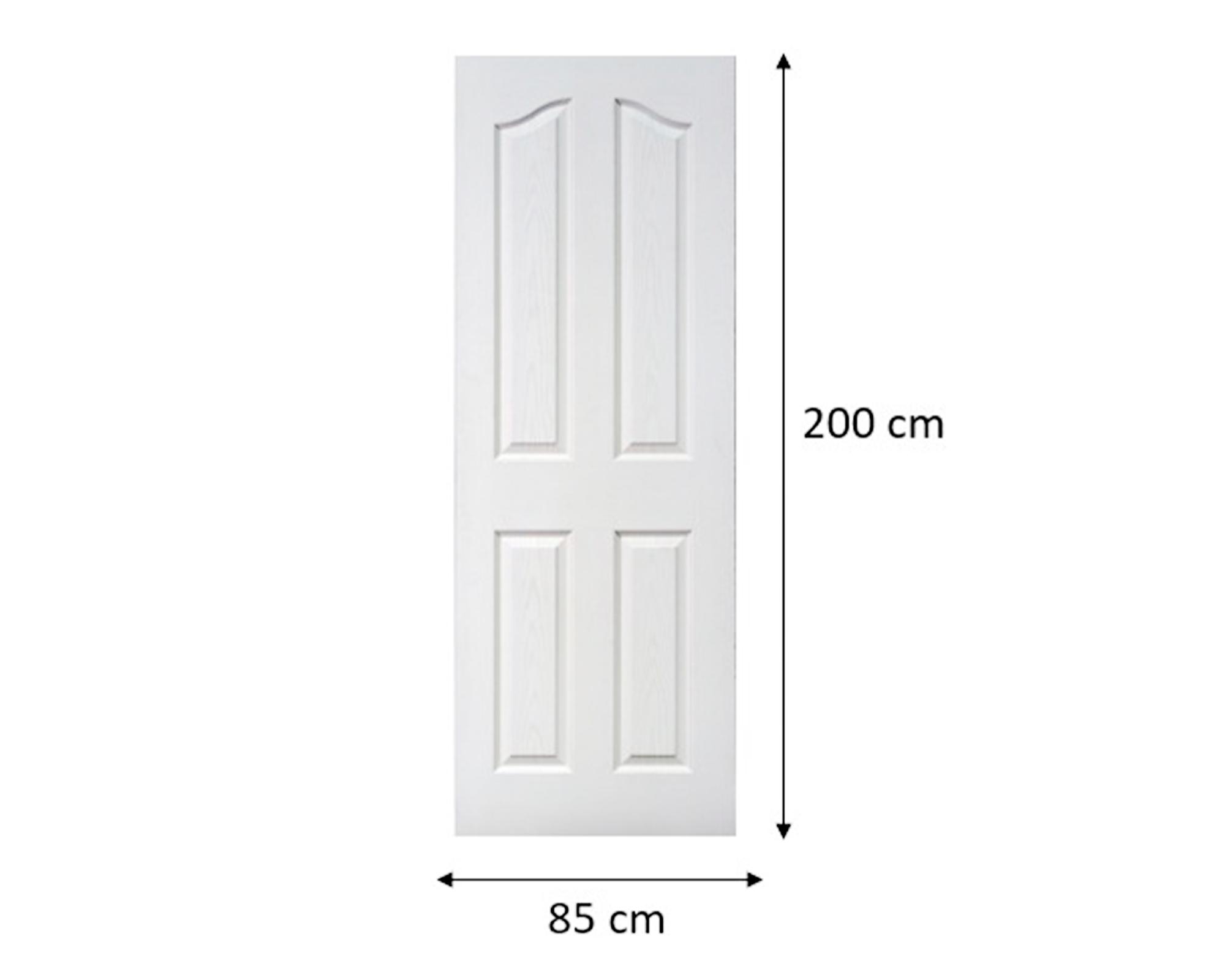 Puerta HDF repintada Maúllan 85x200 cm-2