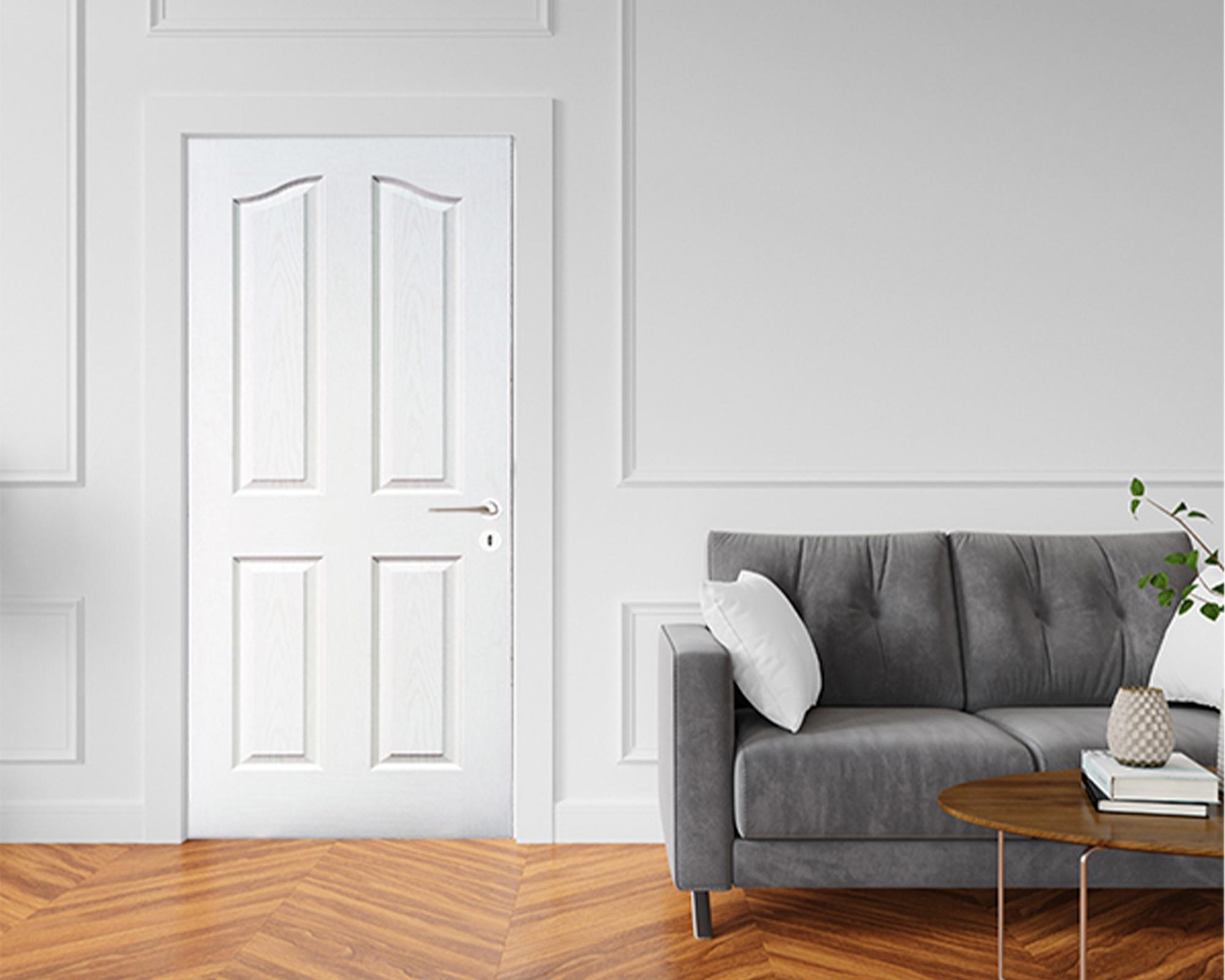 Puerta HDF repintada Maúllan 85x200 cm-0