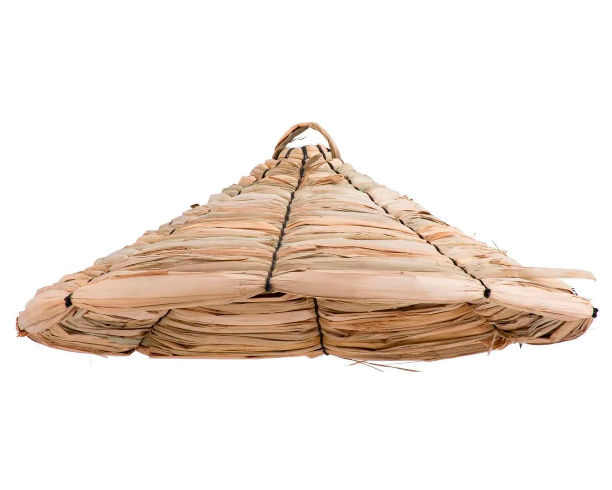 Adorno paraguas de Totora rustica 40 cm beige-0