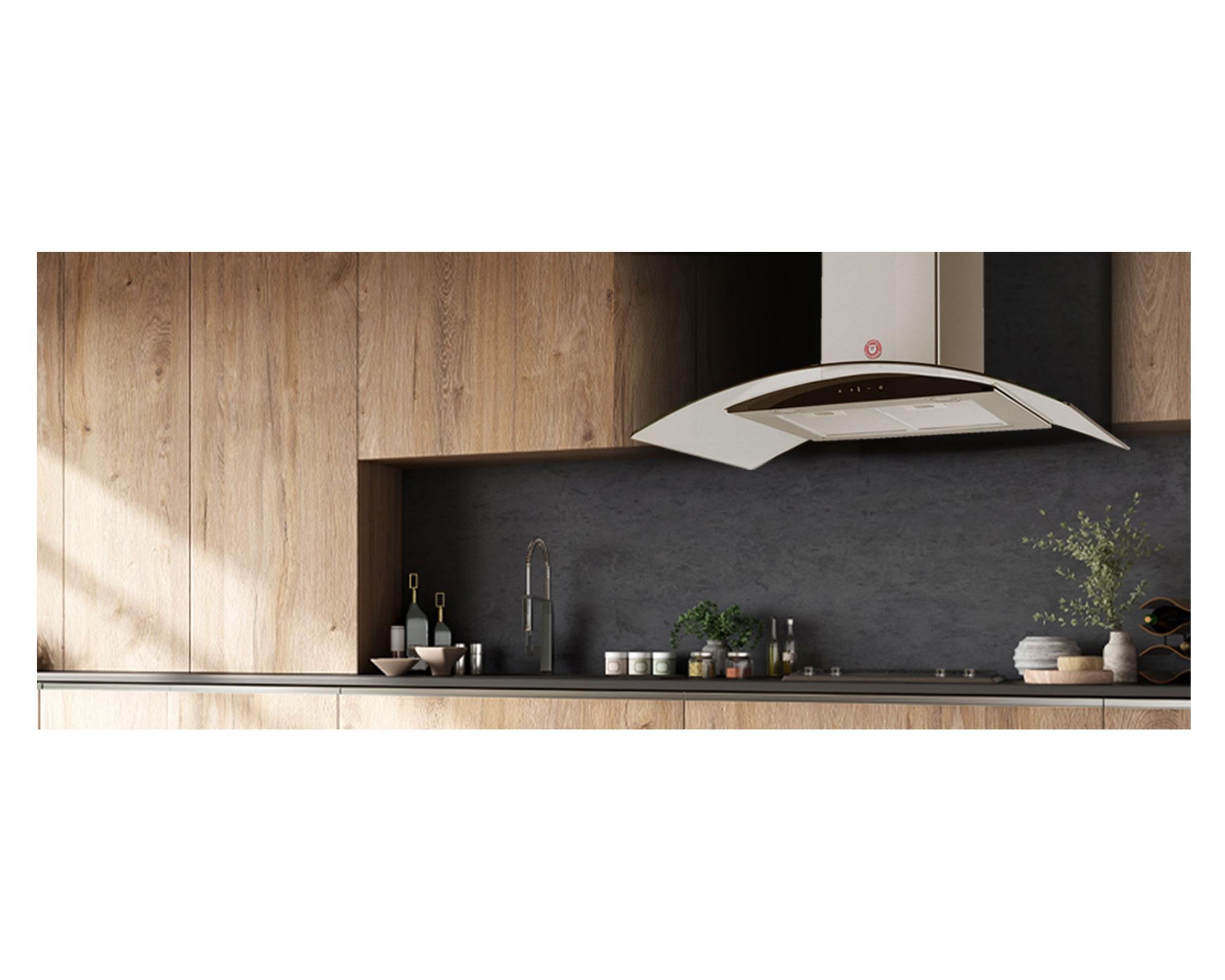 Campana mural decorativa UT Kristalo 90 FT 230W-6