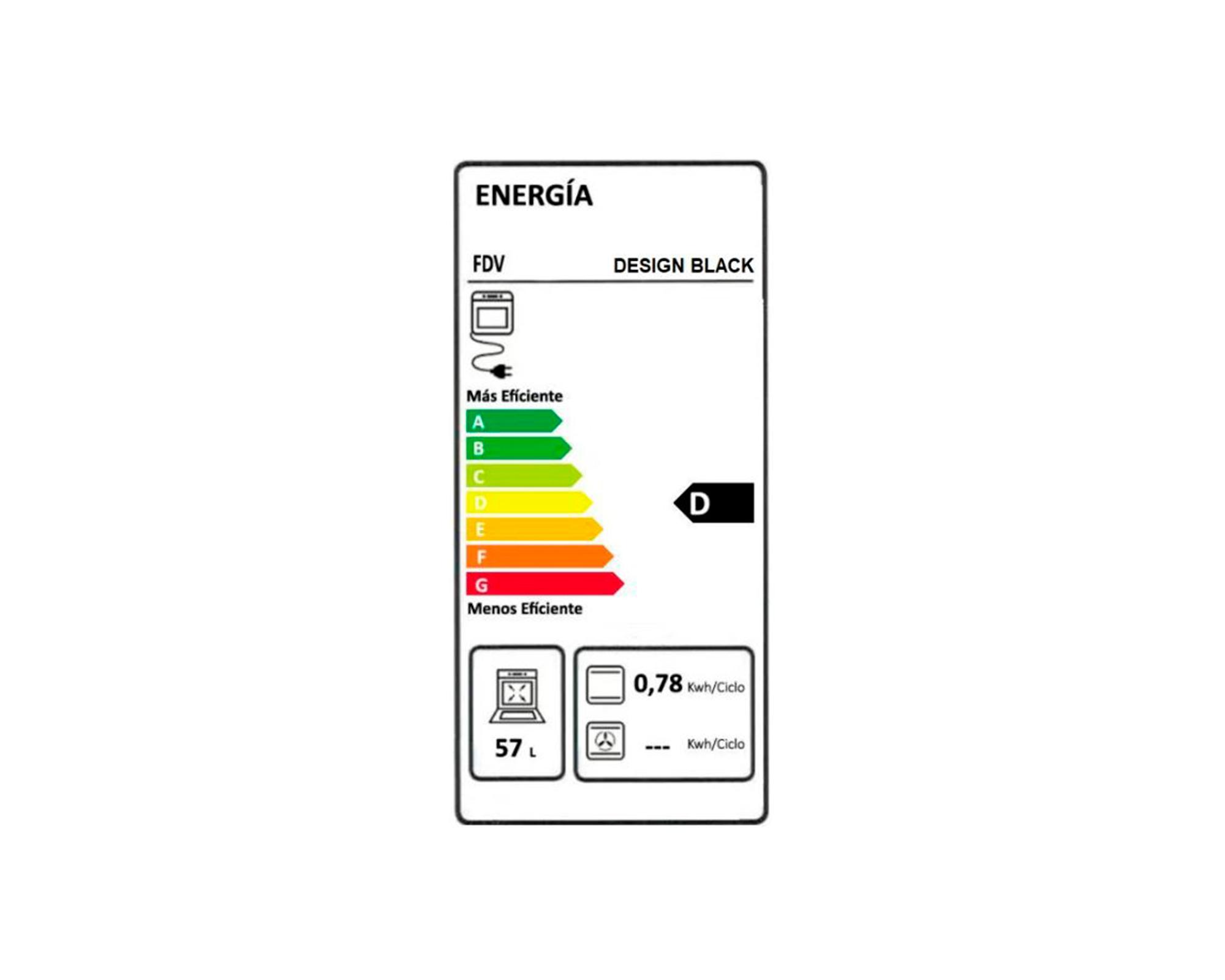 Horno eléctrico Design black 57 lt-6