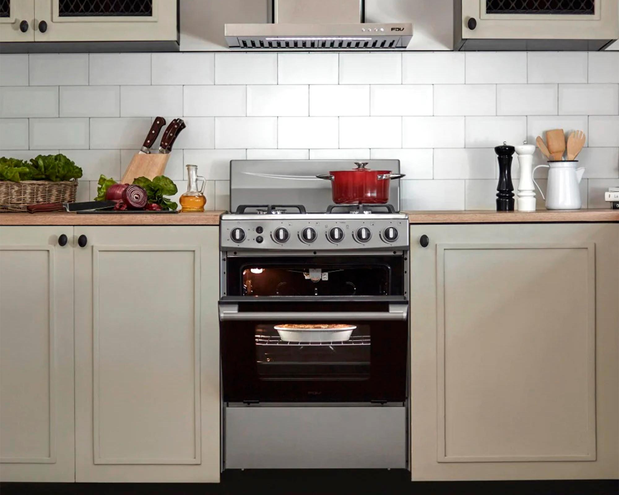 Cocina Design 24BMG4G059 negro/gris 4 quemadores-4